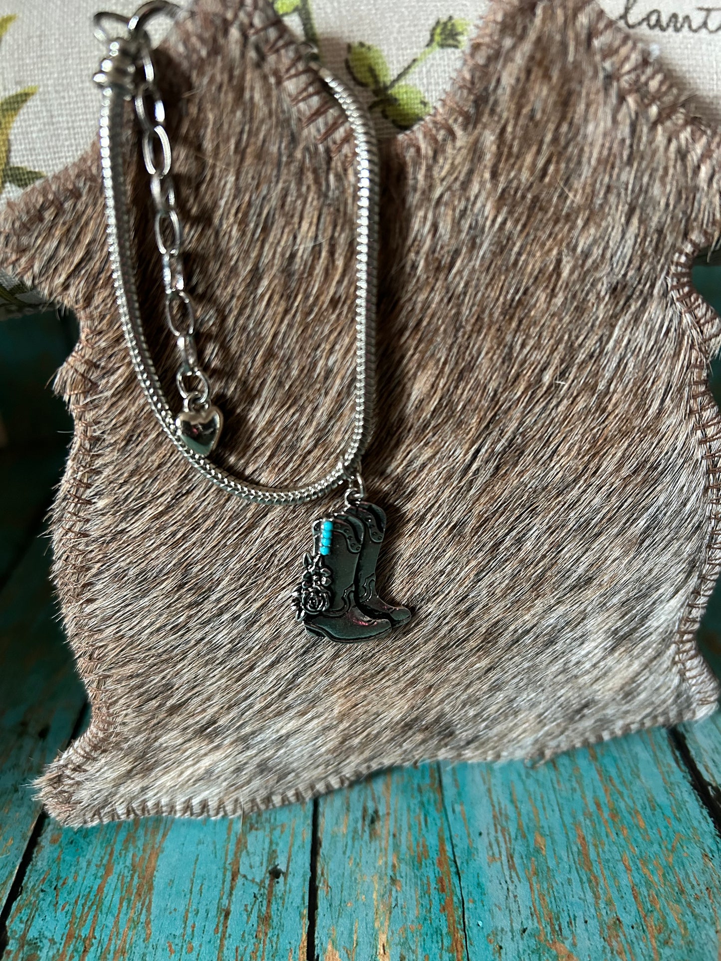 Western Boots Charm Bracelets Two Styles