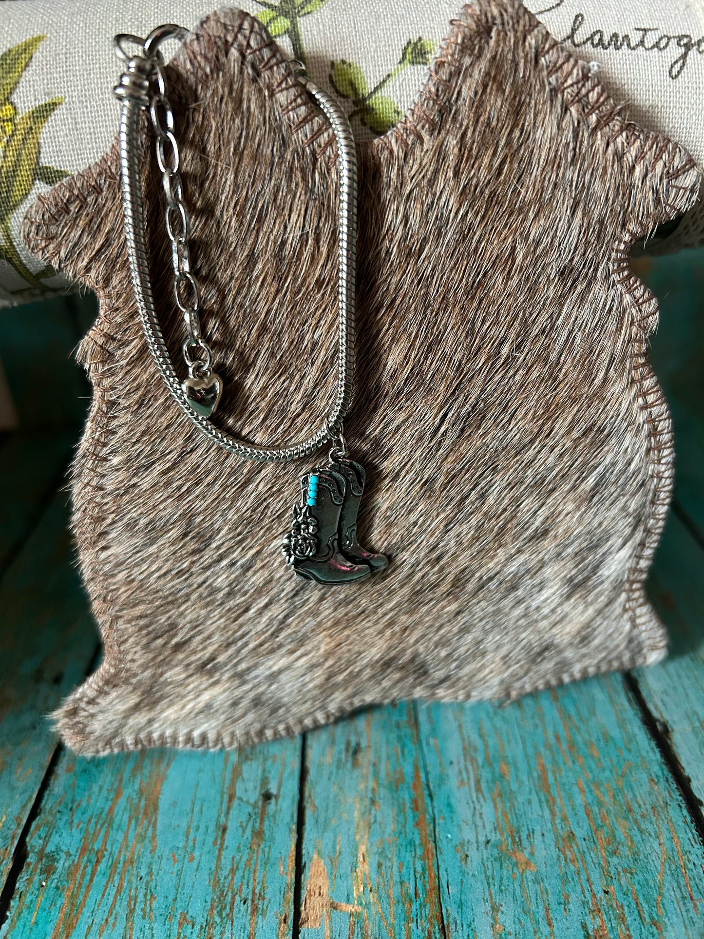 Western Boots Charm Bracelets Two Styles