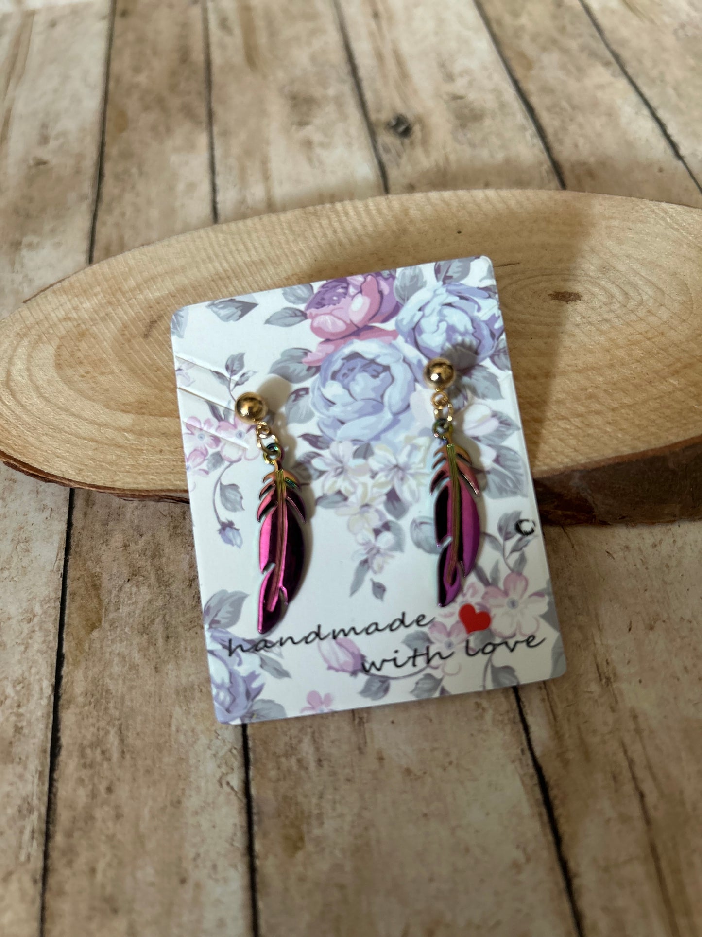 Western Metallic Leaf Dangle Earrings