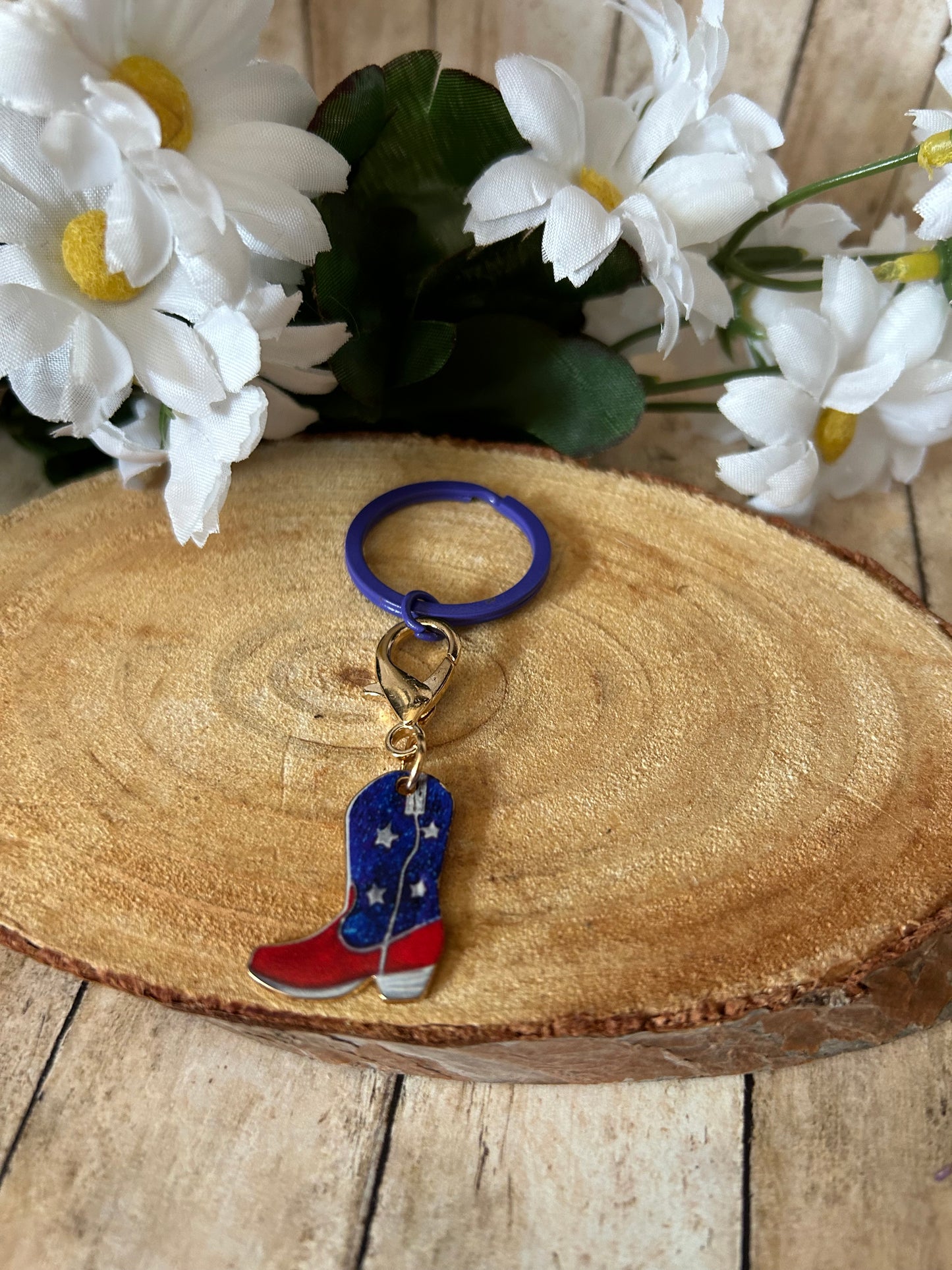 Western Boot Keychains- Bag Charms