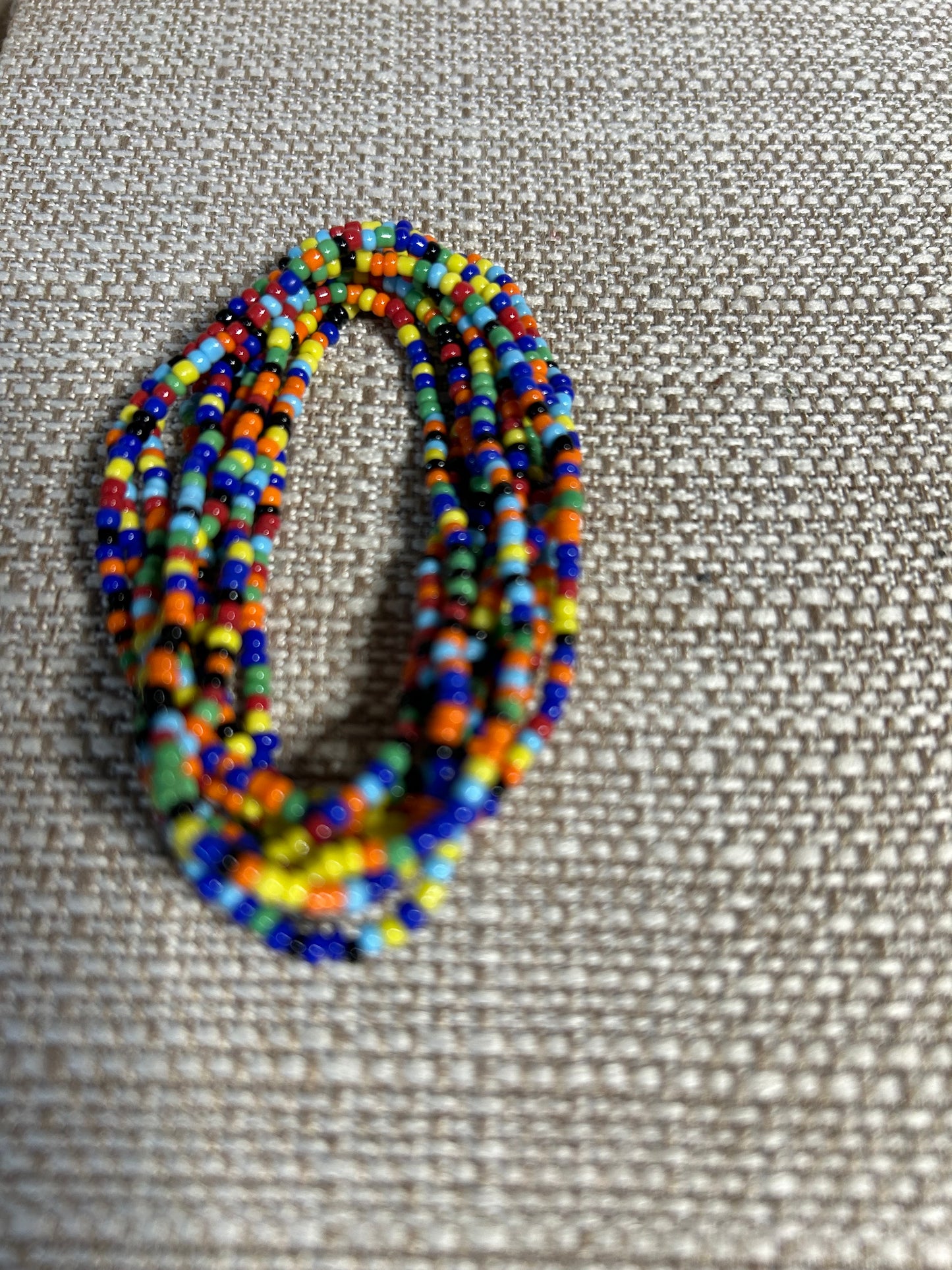 Western Seed Bead Bracelet 10 Pieces Assorted Colors