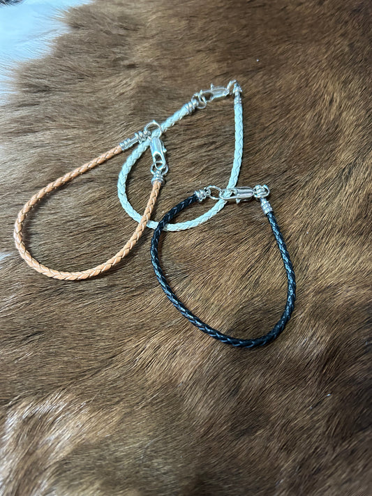 Boys Braided Leather Necklace