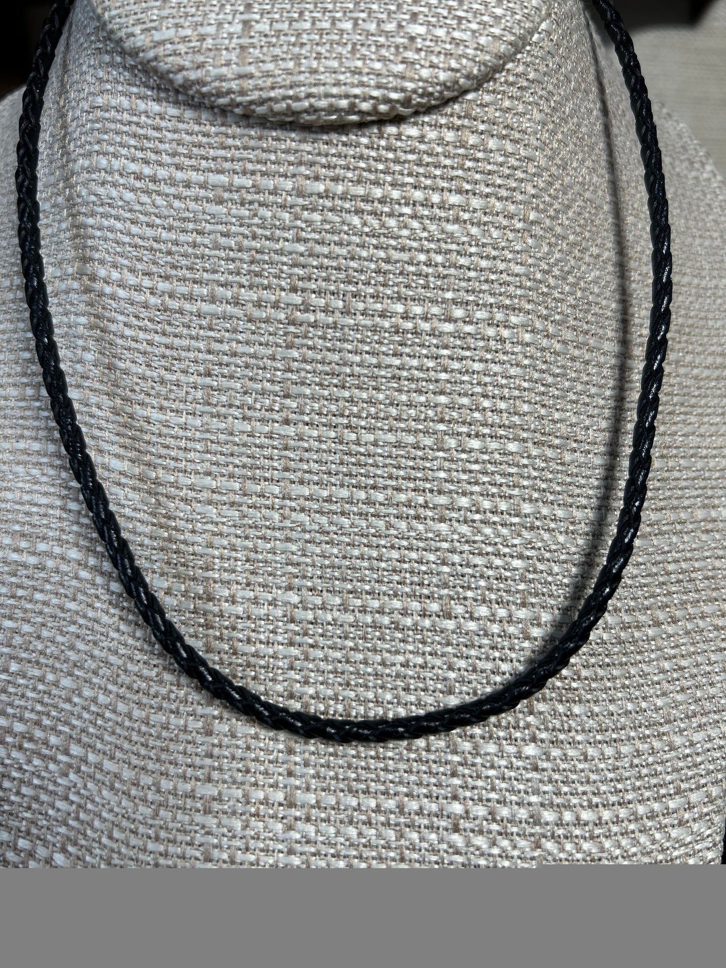 Boys Braided Leather Necklace