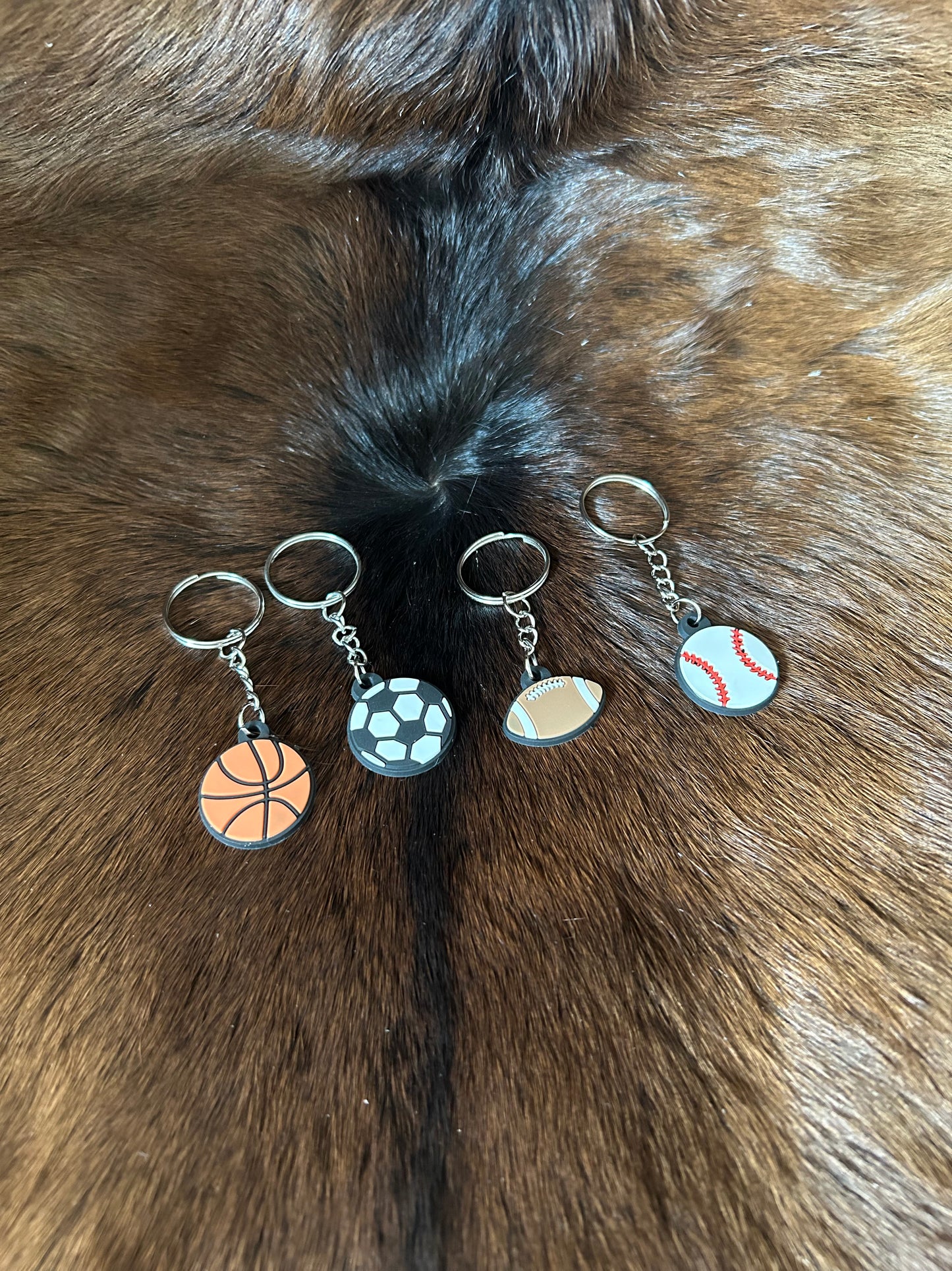 Sports Keychain Basketball Baseball Football Soccer