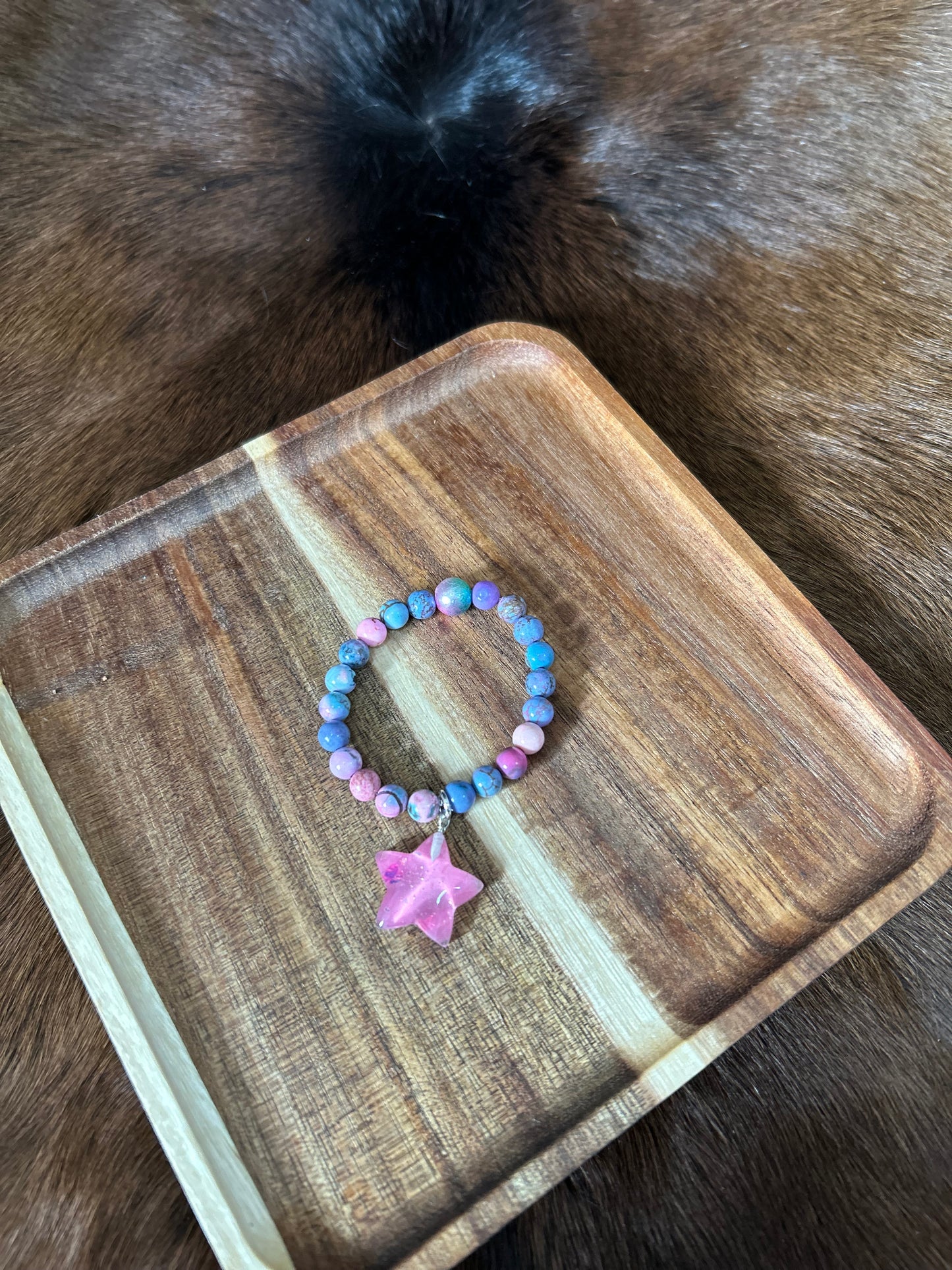 Baby's Western Stretch Beaded Bracelet with Star Charm