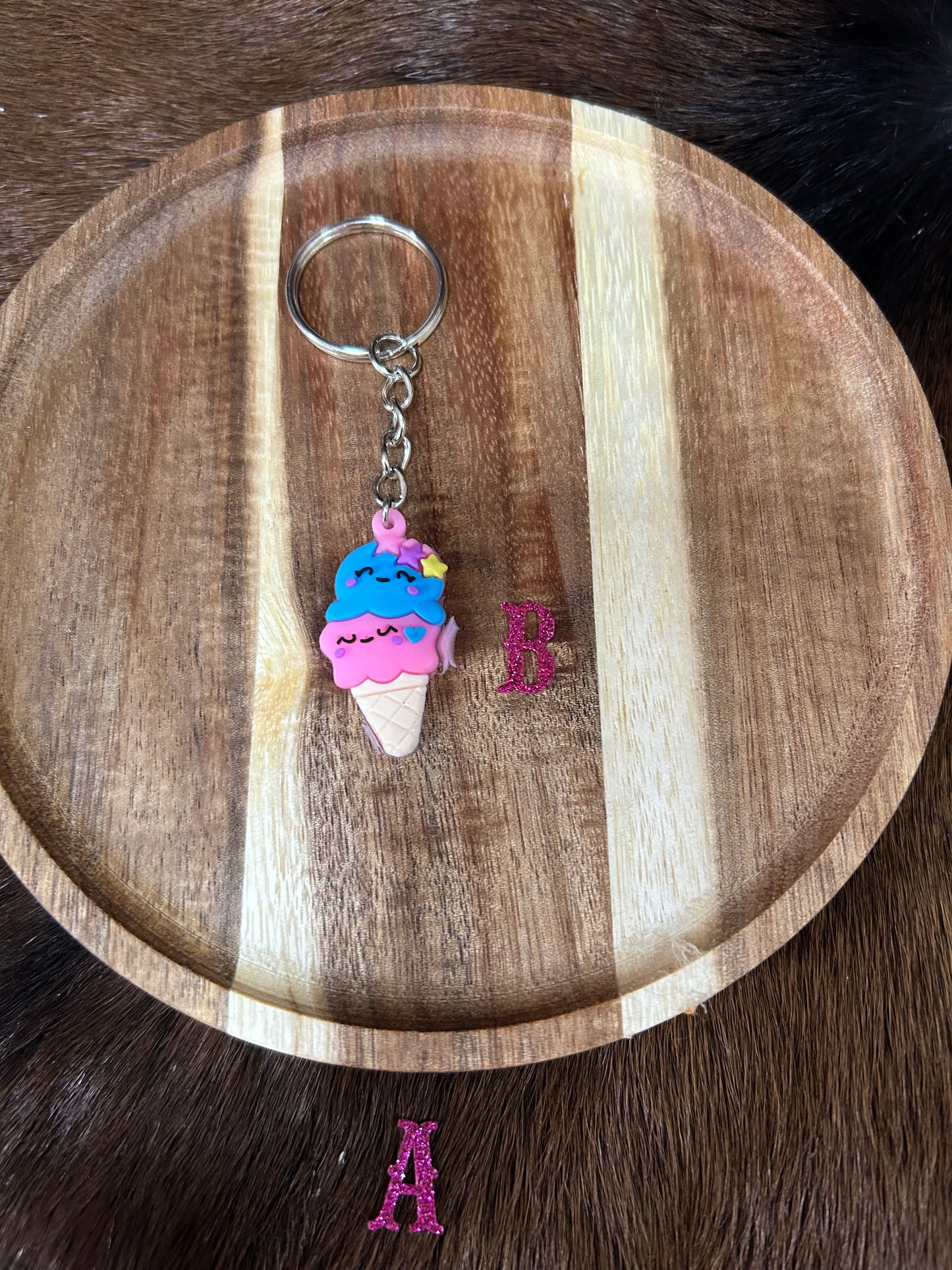 Childrens Ice Cream Bars Ice Cream Cone Key Chain Bag Charm