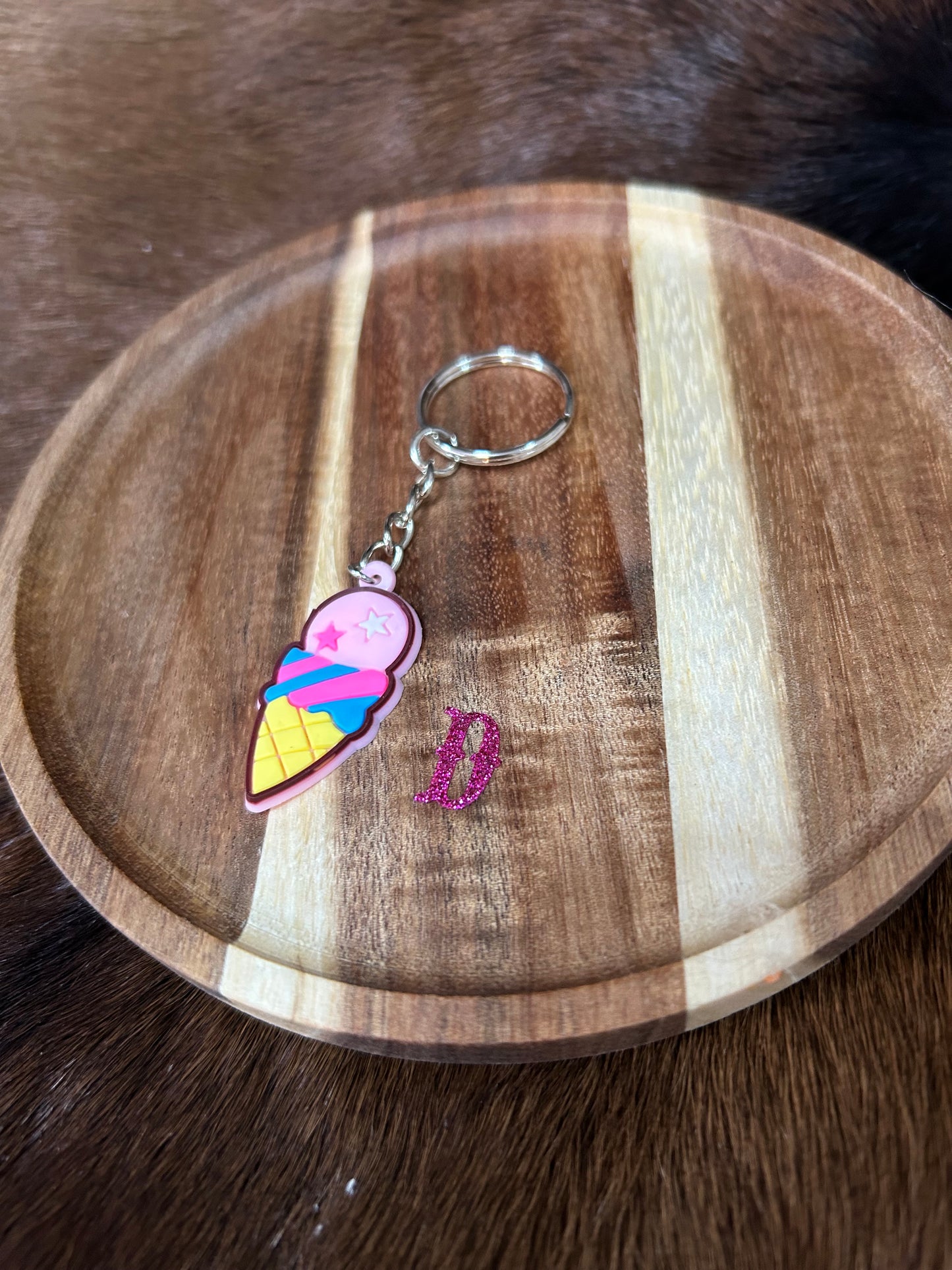 Childrens Ice Cream Bars Ice Cream Cone Key Chain Bag Charm