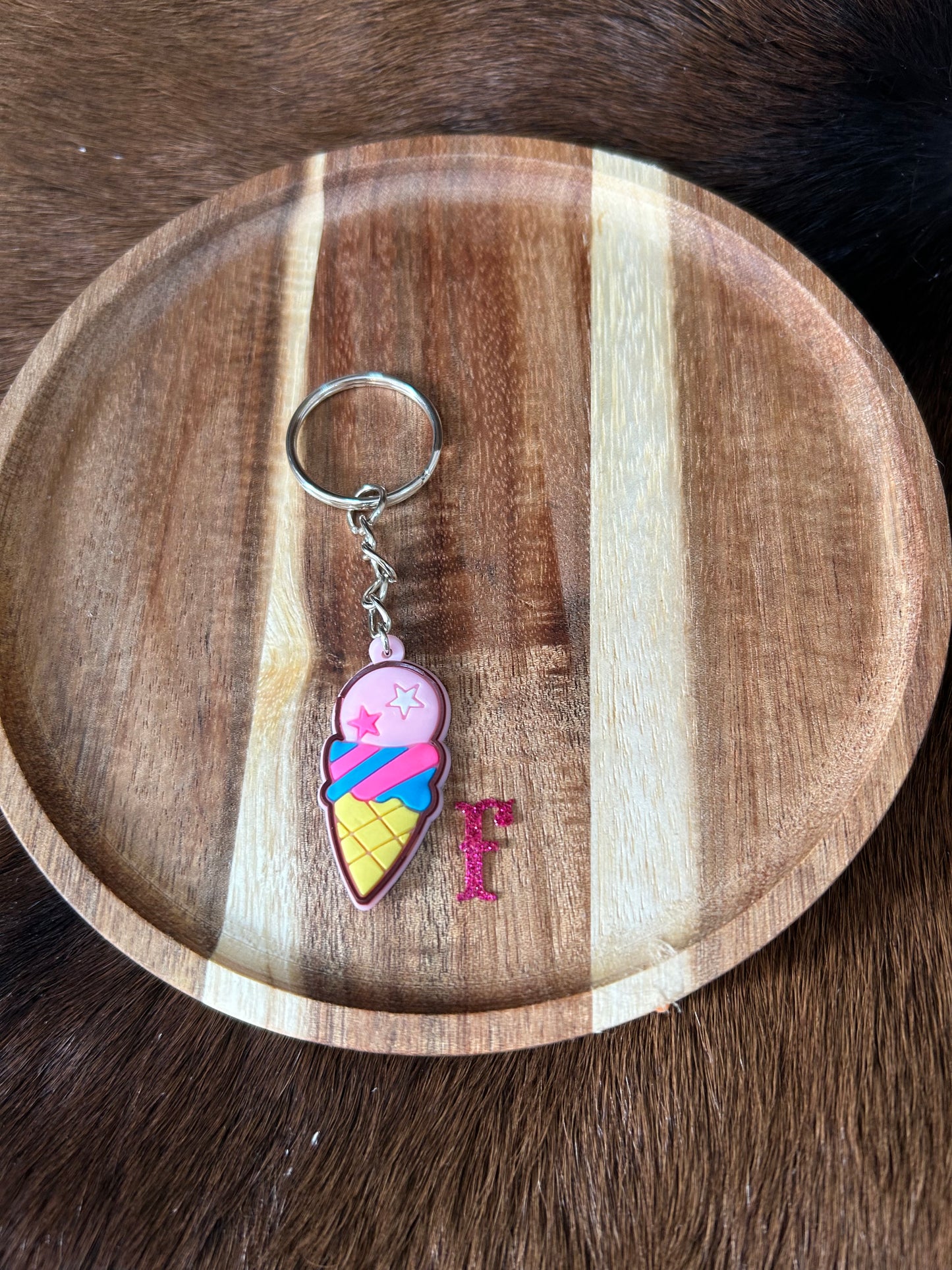 Childrens Ice Cream Bars Ice Cream Cone Key Chain Bag Charm