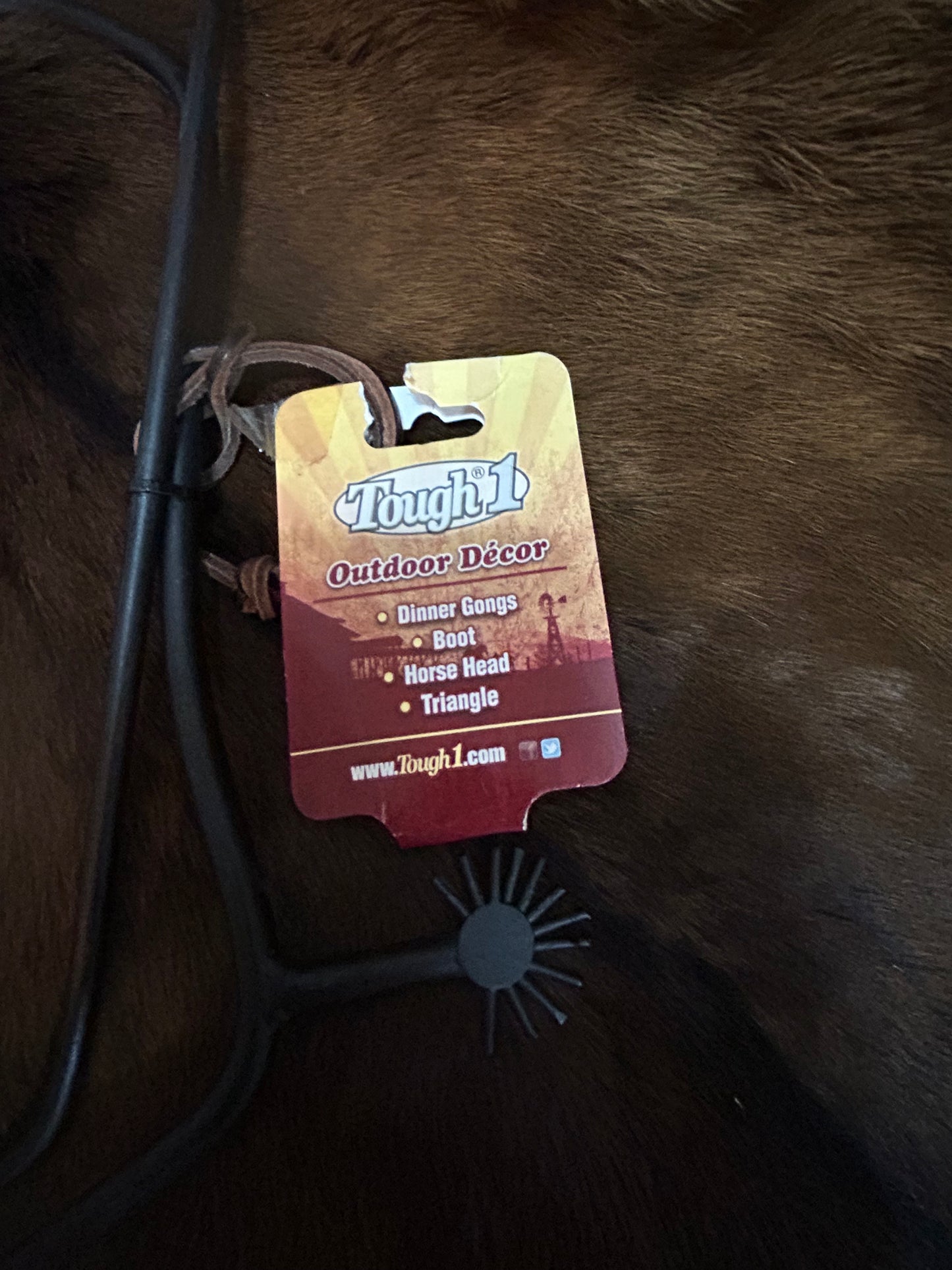 Tough 1 Outdoor Decor Boot Dinner Gongs