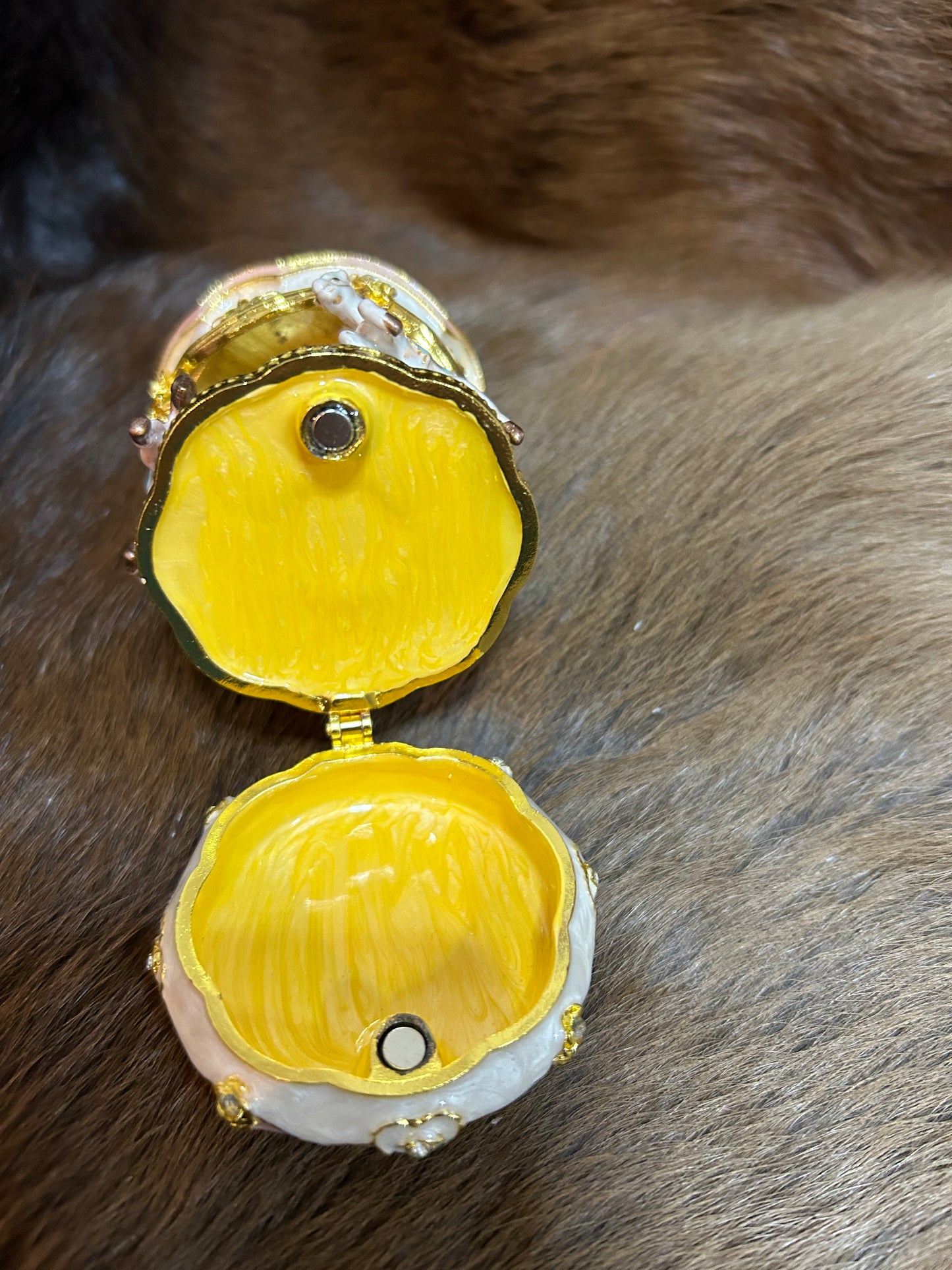 Horse Carousel Pill Box Mini Jewelry Box