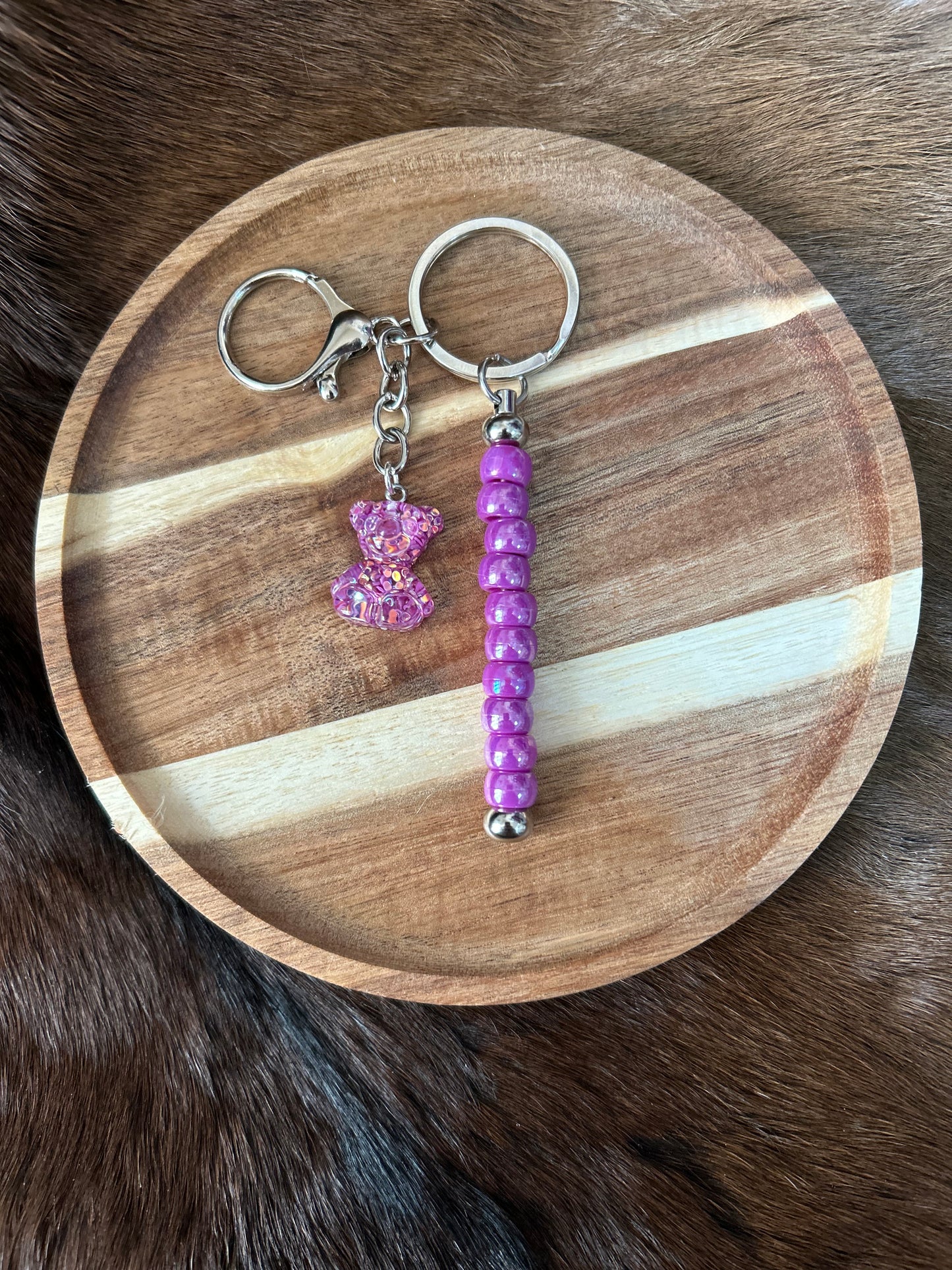 Beaded Keychains Balloon Dogs Bear Bag Charm Purse Charm Backpack Charm