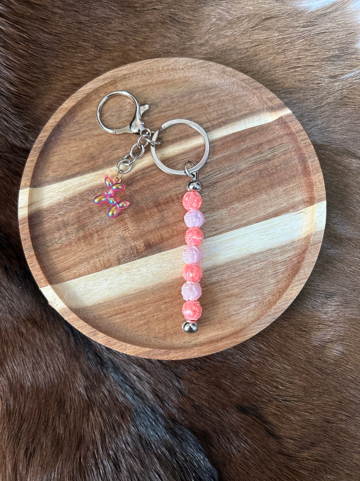 Beaded Keychains Balloon Dogs Bear Bag Charm Purse Charm Backpack Charm