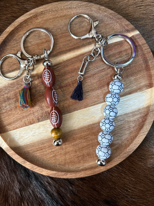 Sport Keychains Football Soccer Bag Charm Purse Charm Backpack Unisex