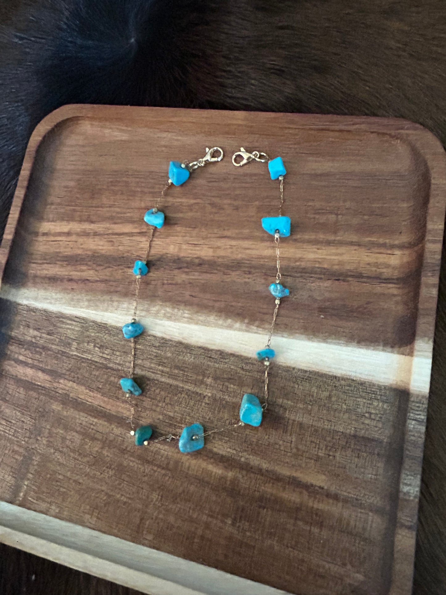 Turquoise Stone Hat Chain