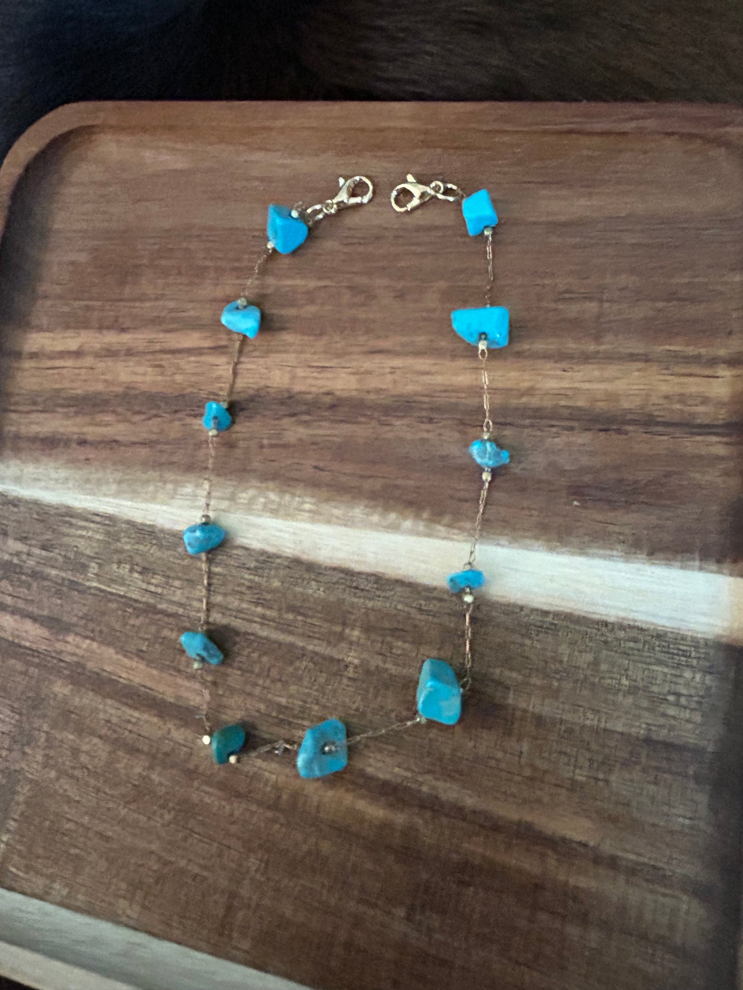 Turquoise Stone Hat Chain