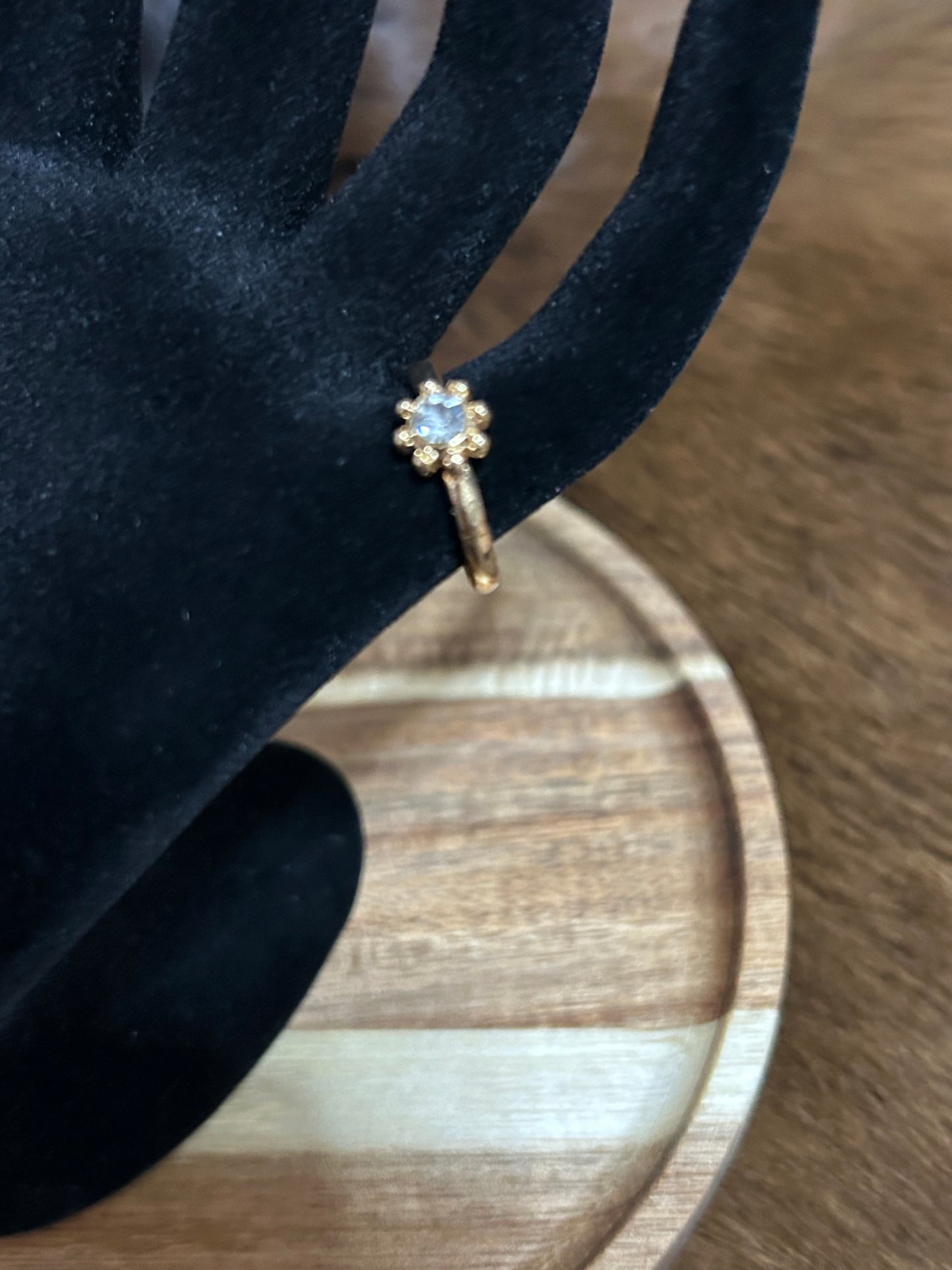 Crystal Floating Butterfly Ring  Wild Fable™ Gold: Stacking Rings,  Sizes 6-8