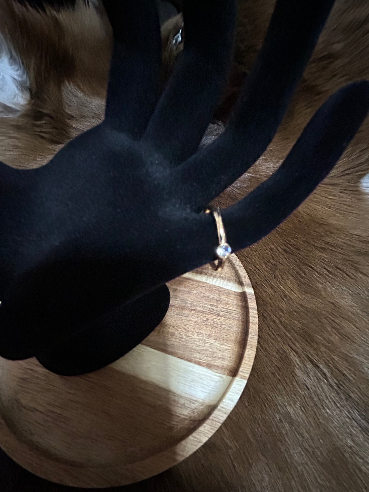 Crystal Floating Butterfly Ring  Wild Fable™ Gold: Stacking Rings,  Sizes 6-8