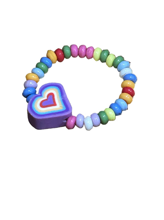 Rings for Girls Cute Smiley Bear Heart Designs