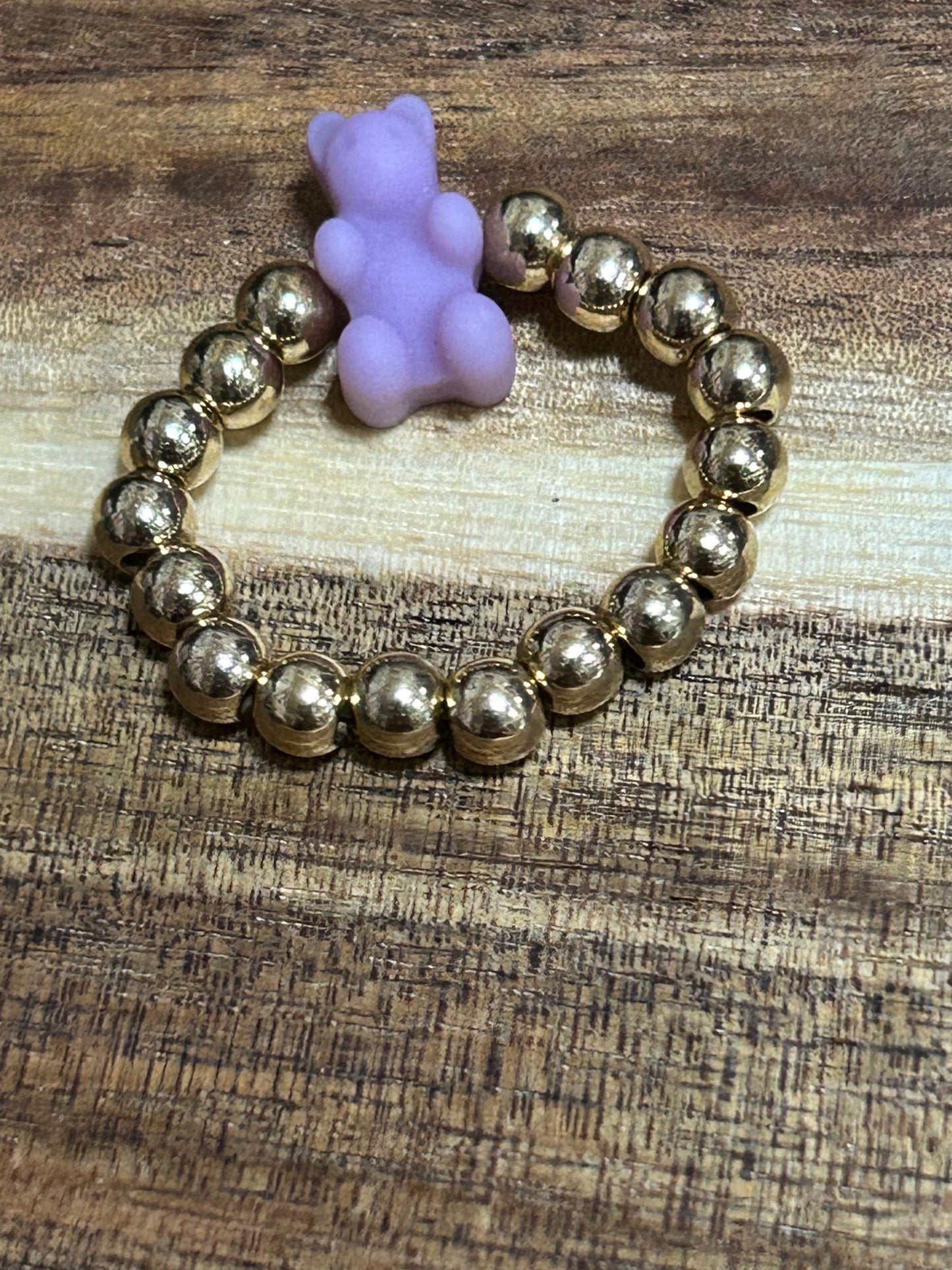 Rings for Girls Cute Smiley Bear  Heart Designs