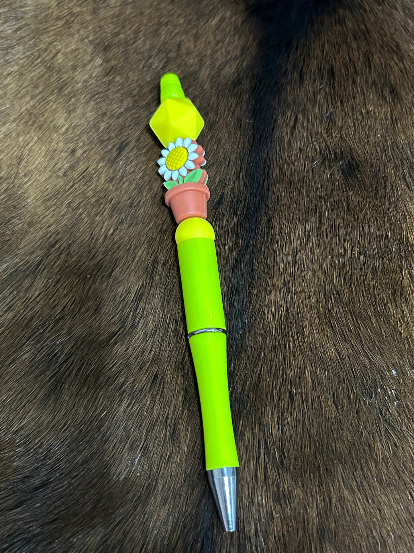 Assortment Beaded Style Pens Basket Ball Unicorn Coffee Cup Cactus Daisey Pens