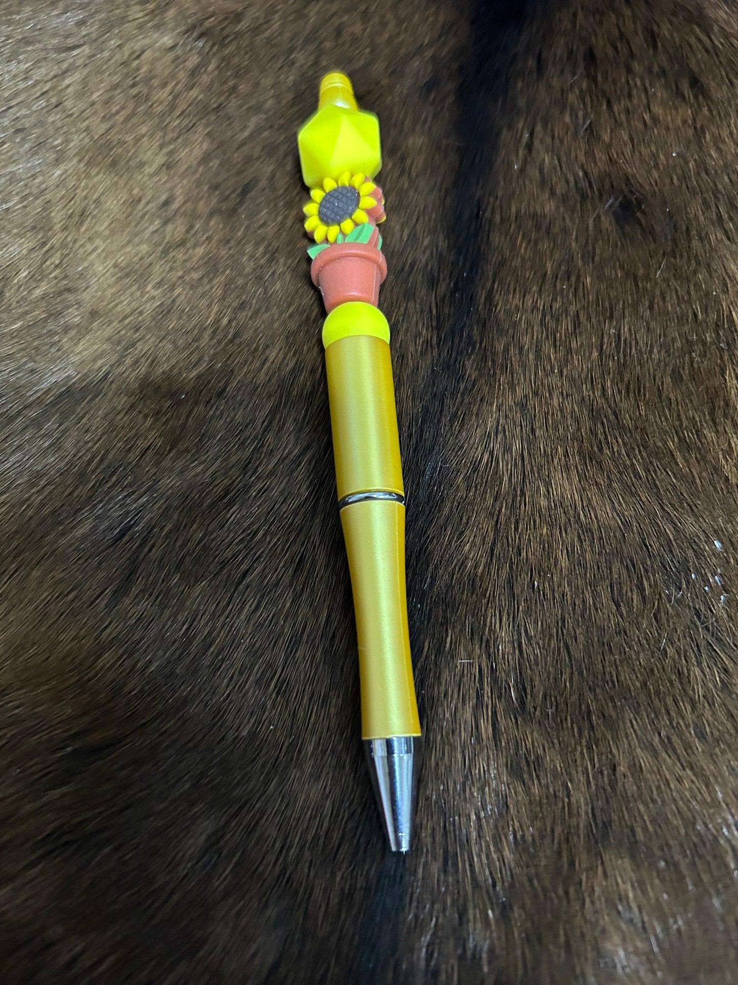 Assortment Beaded Style Pens Basket Ball Unicorn Coffee Cup Cactus Daisey Pens