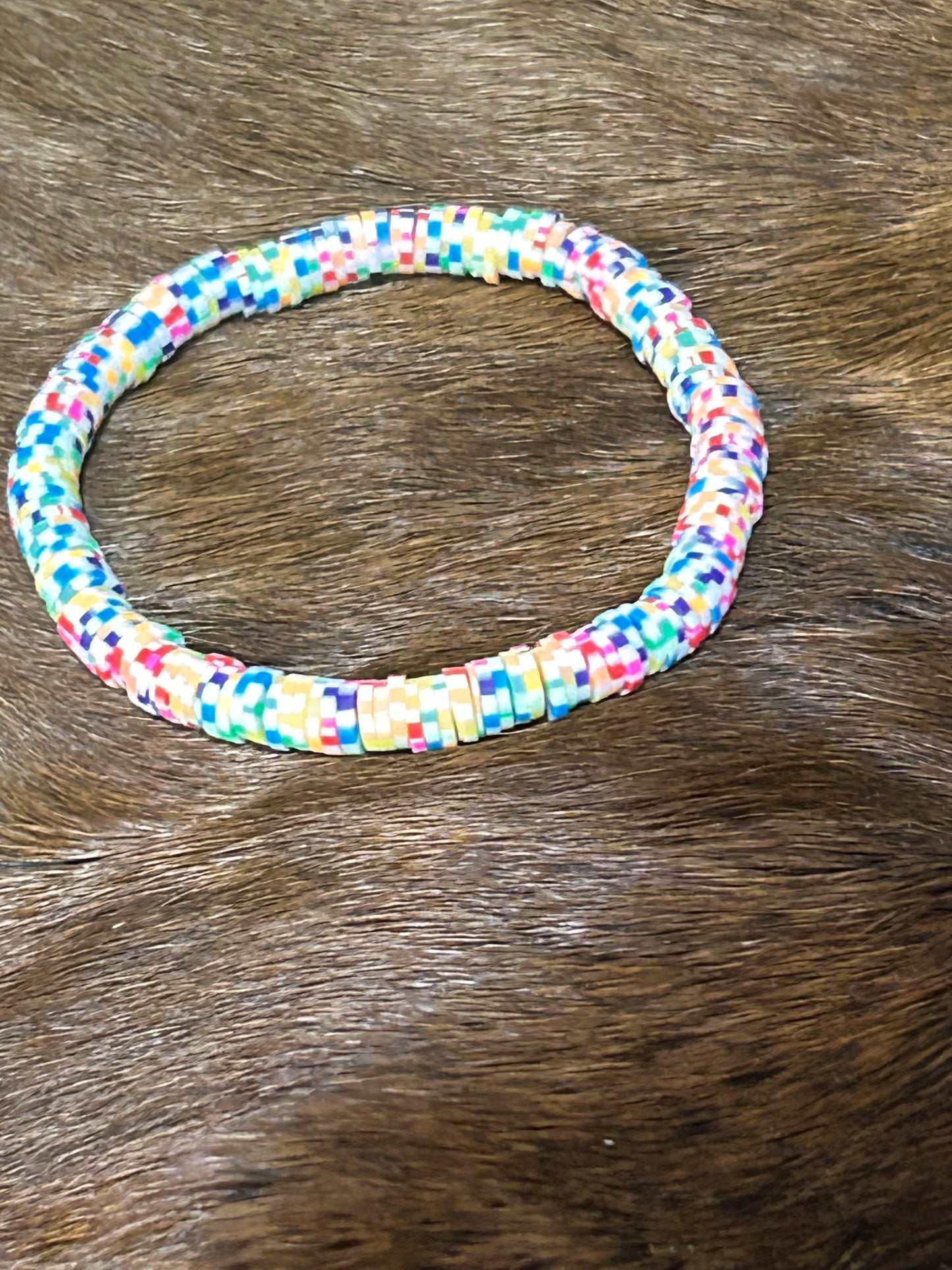 Summer Fun Clay Beaded Bracelet