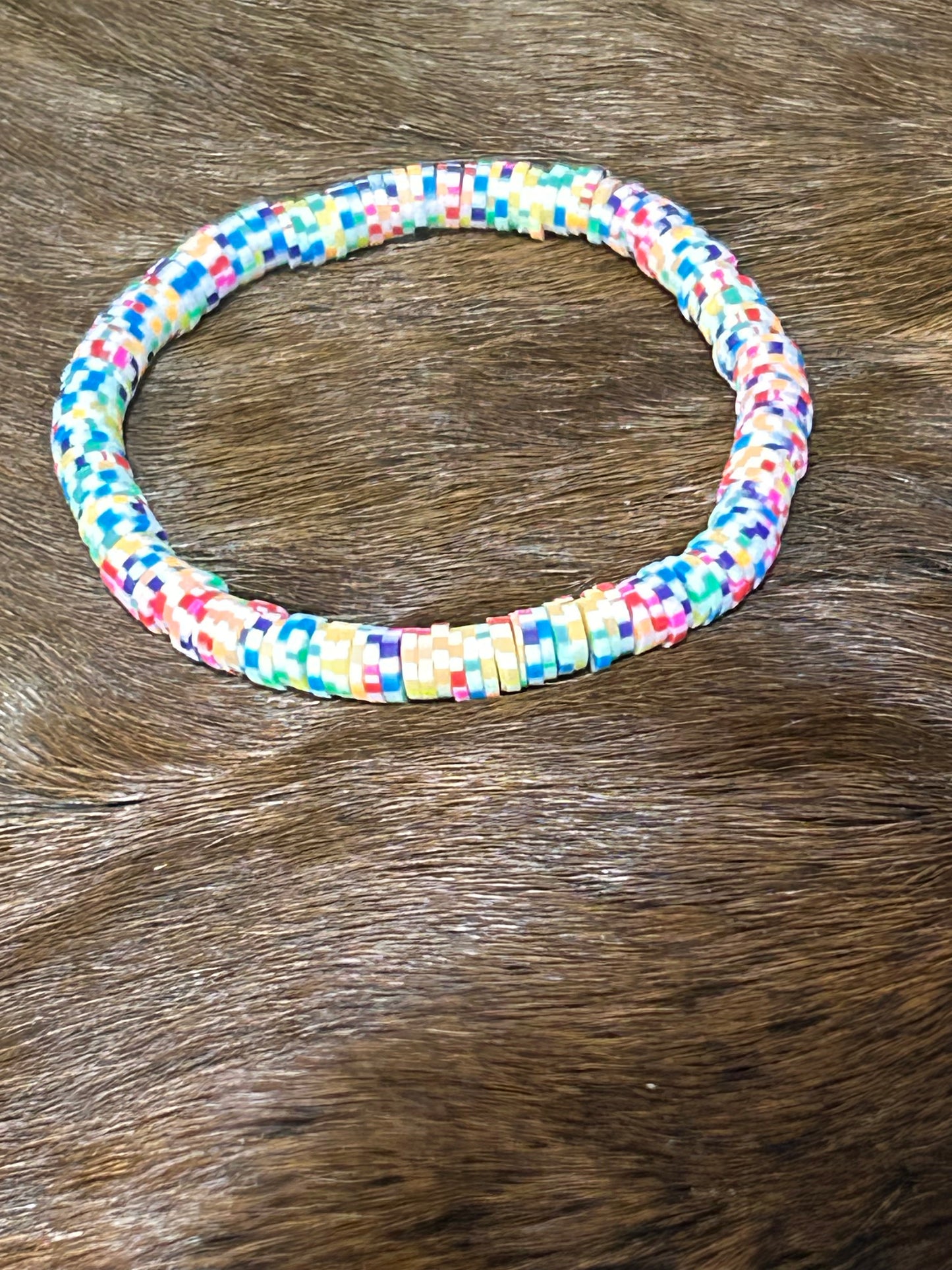 Summer Fun Clay Beaded Bracelet
