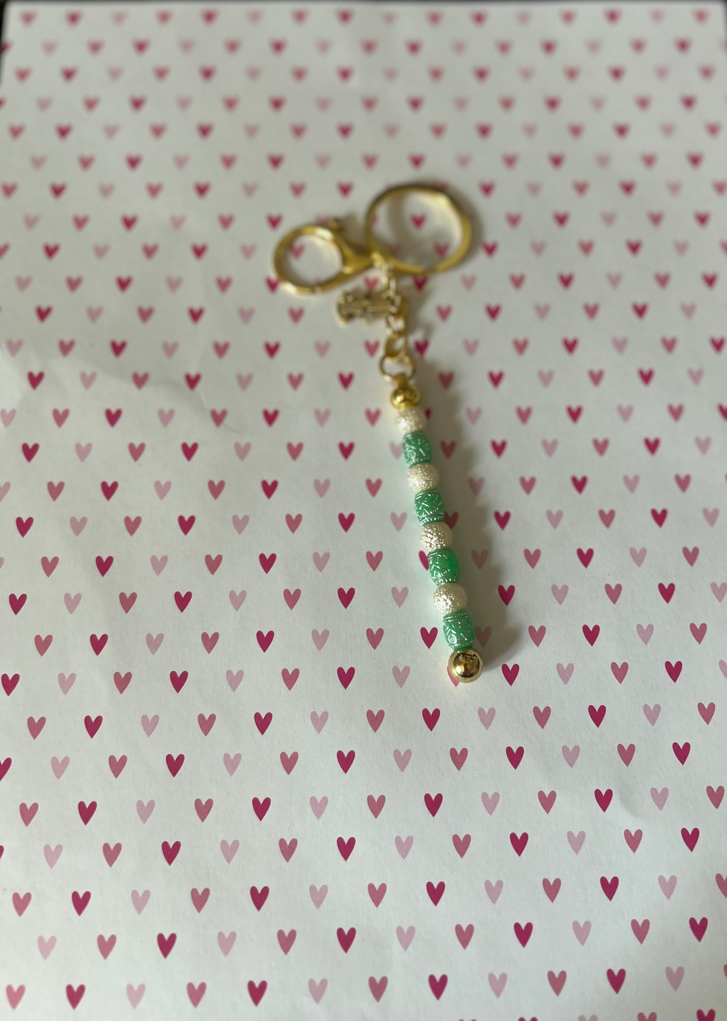 Western Keychain Bag Charm Rods Small Beads