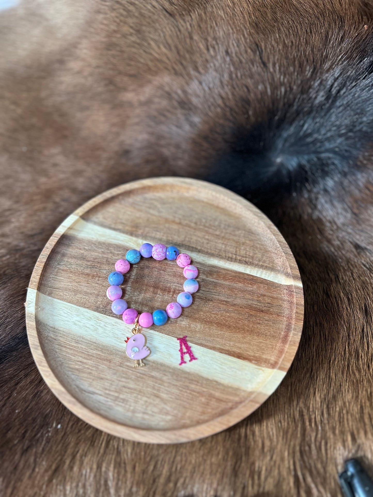 Little Girls Assorted Beaded Western Stretch Bracelet