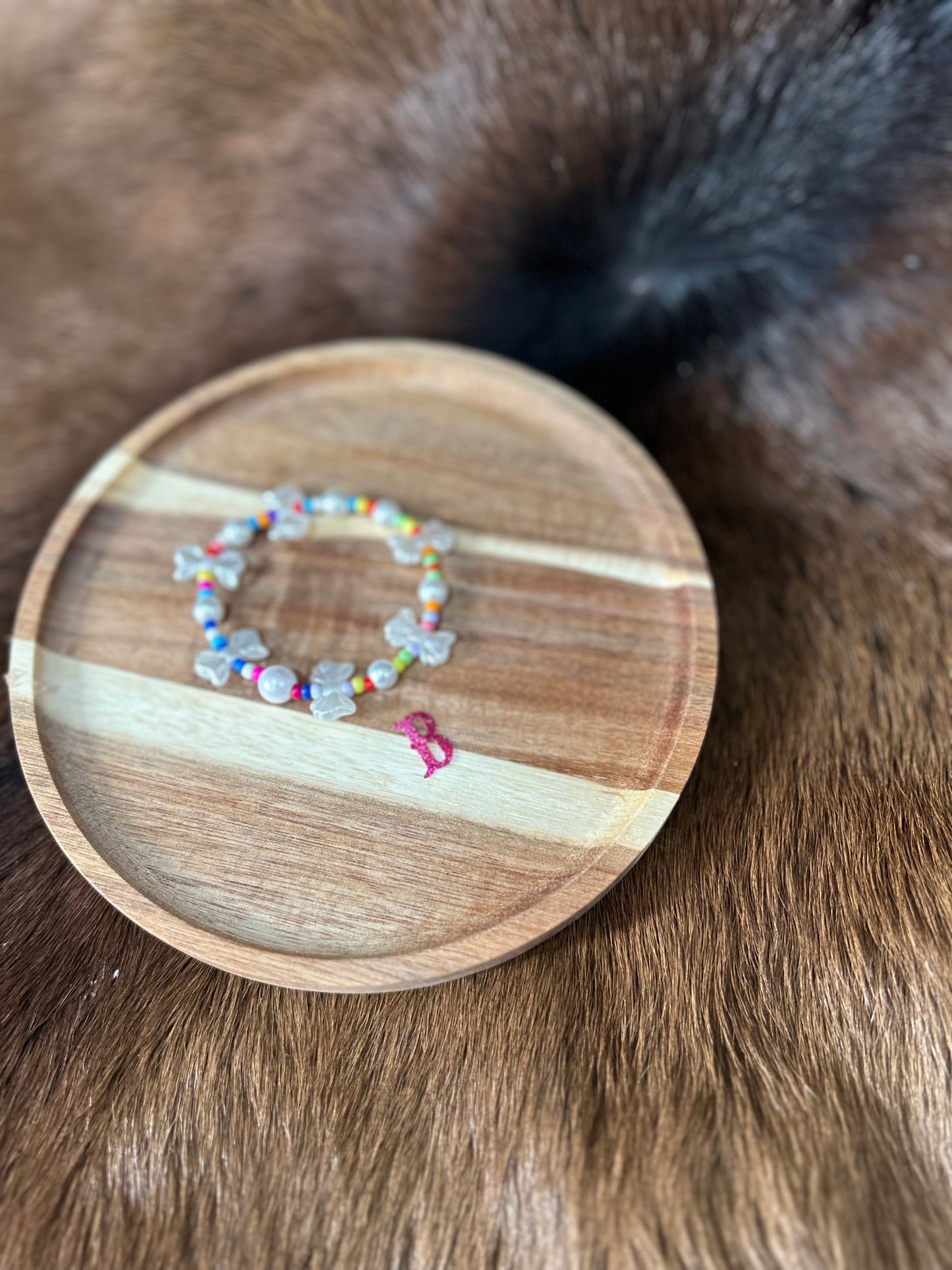 Little Girls Assorted Beaded Western Stretch Bracelet