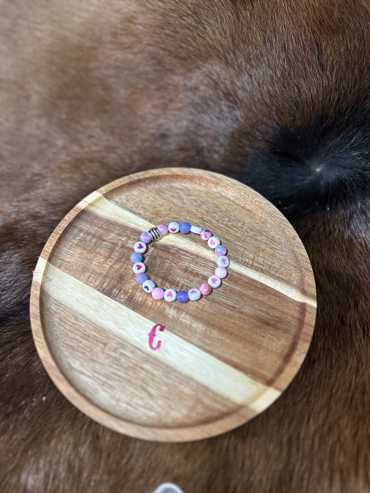 Little Girls Assorted Beaded Western Stretch Bracelet