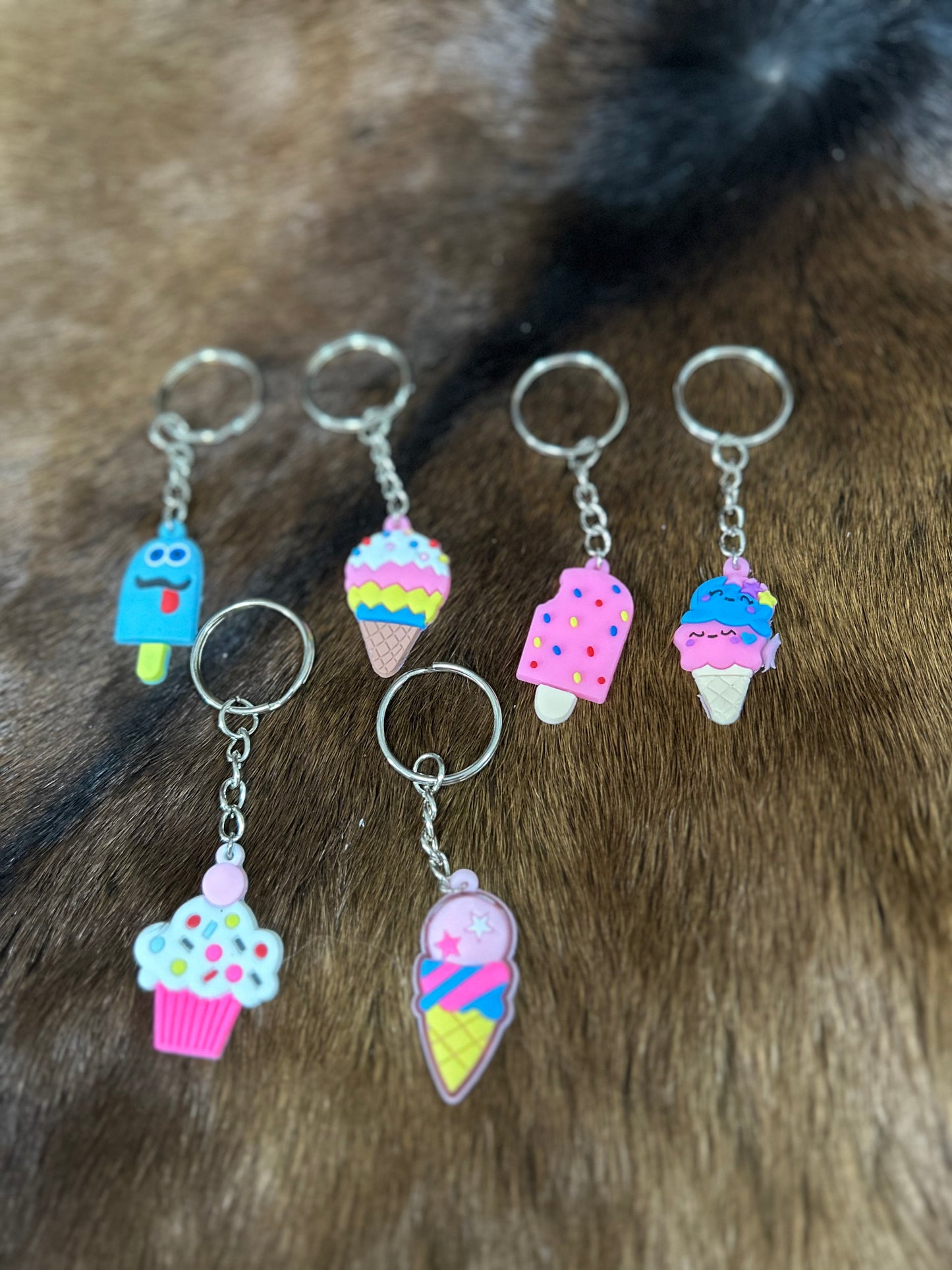 Childrens Ice Cream Bars Ice Cream Cone Key Chain Bag Charm
