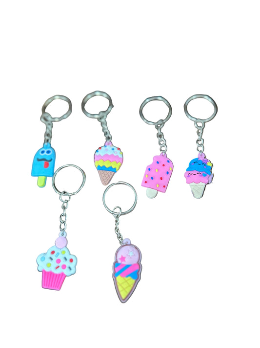 Childrens Ice Cream Bars Ice Cream Cone Key Chain Bag Charm
