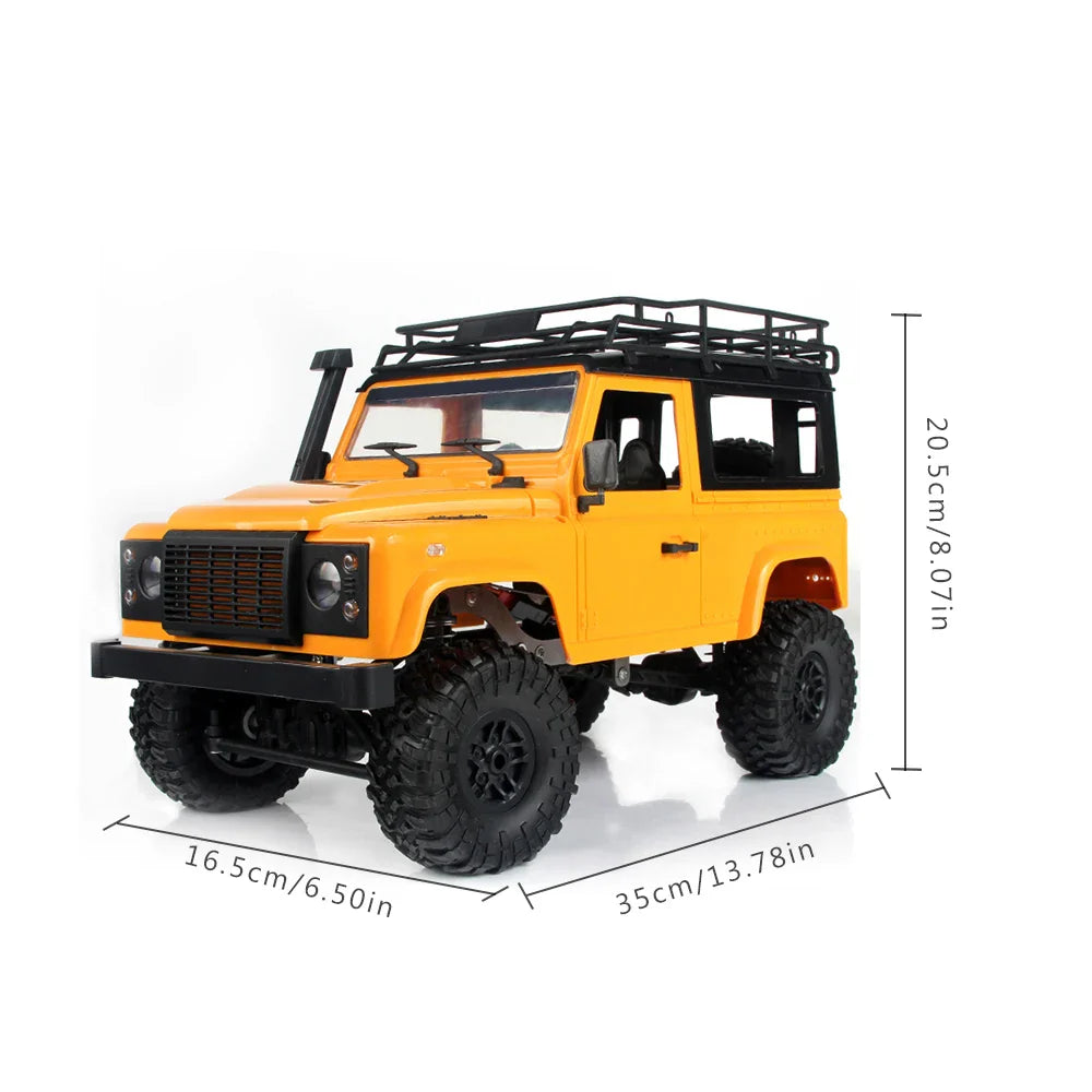 MN-D90 1/12 Scale Off-Road RC Truck with LED Lights - 4WD Adventure-1