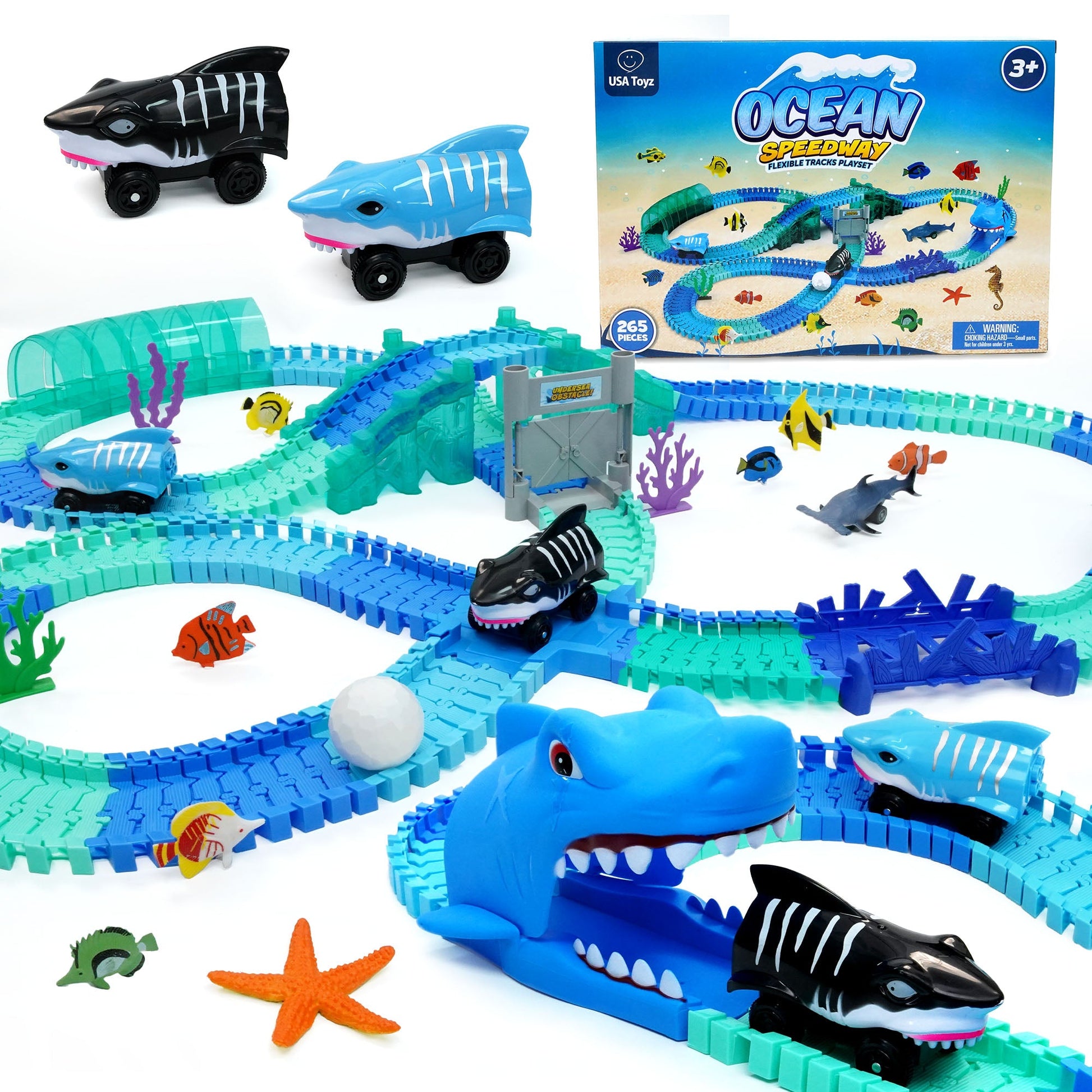 USA Toyz Ocean Race Tracks for Kids- 265pk-0