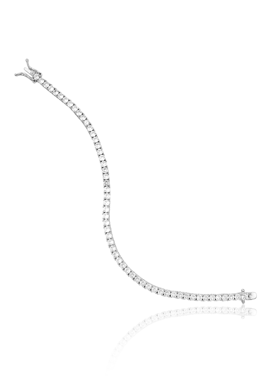 3mm CZ Tennis Necklace (I450/H101)-4