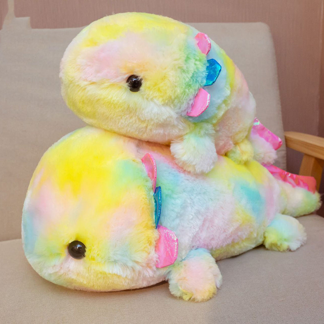 Rainbow Mexican Salamander Plush Toy-4