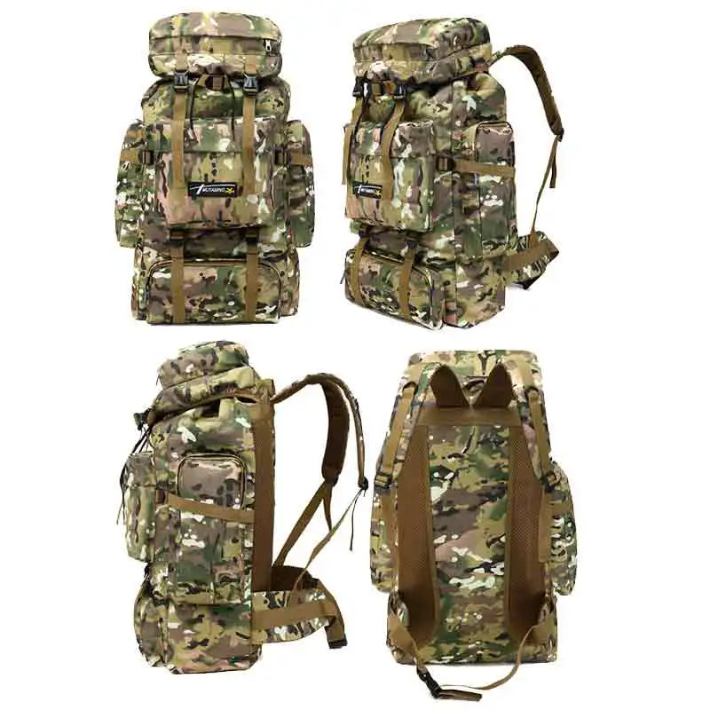 Outdoor Backpack Oxford MOLLE Rucksack Camouflage-3