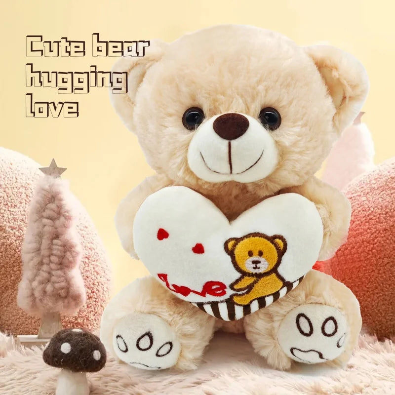 Teddy Bear Heart Plush-0