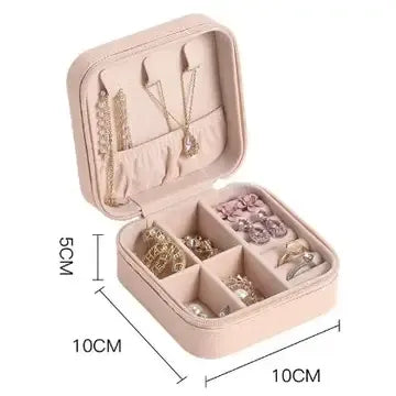 Fashion Solid Color Mini Pu Leather Jewelry Boxes