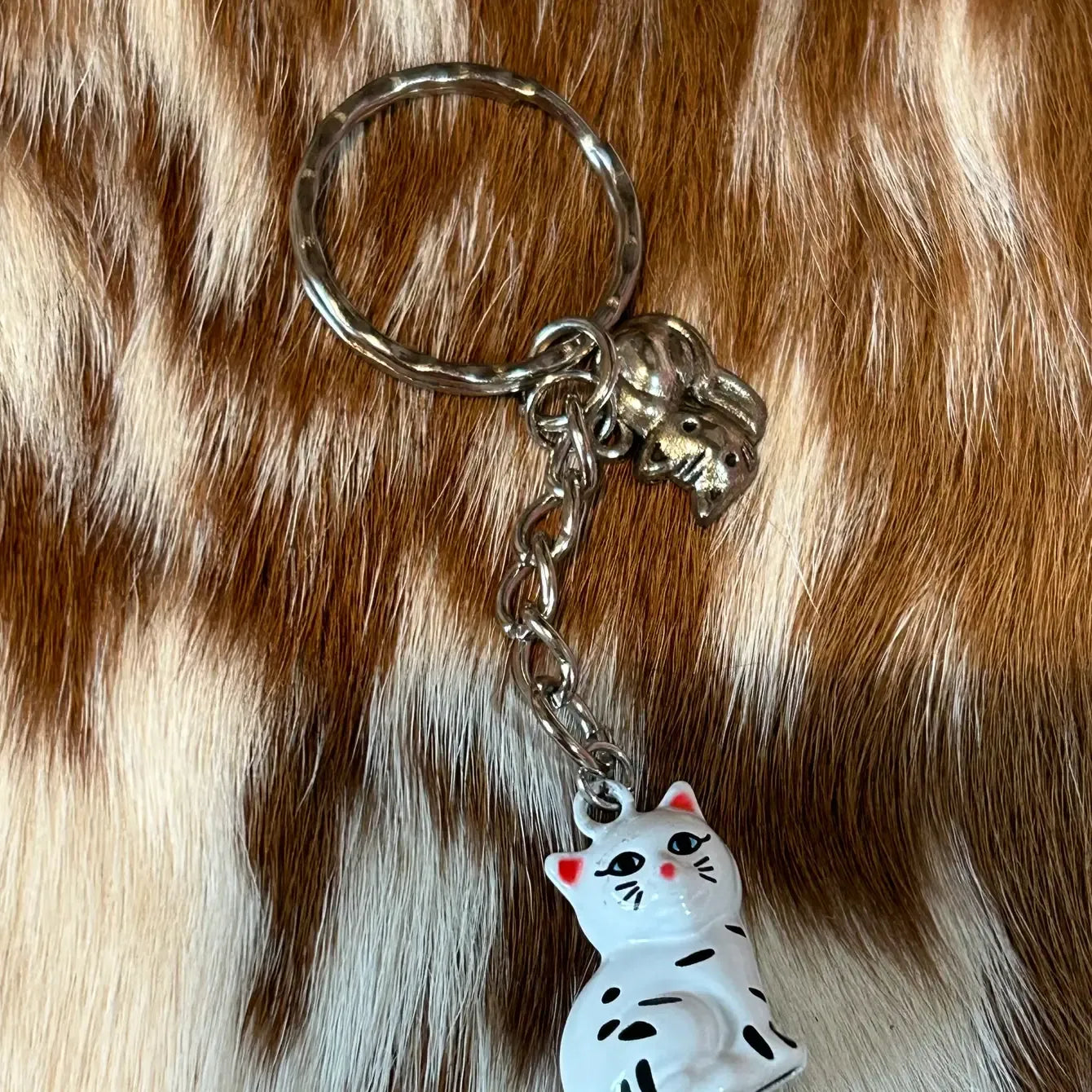 Children Kitten Keychain for Back-Packs or Keys