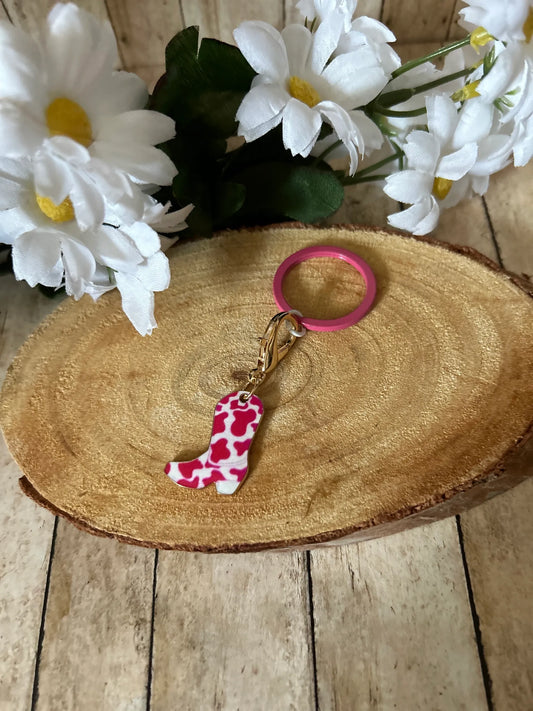 Western Boot Keychains- Bag Charms