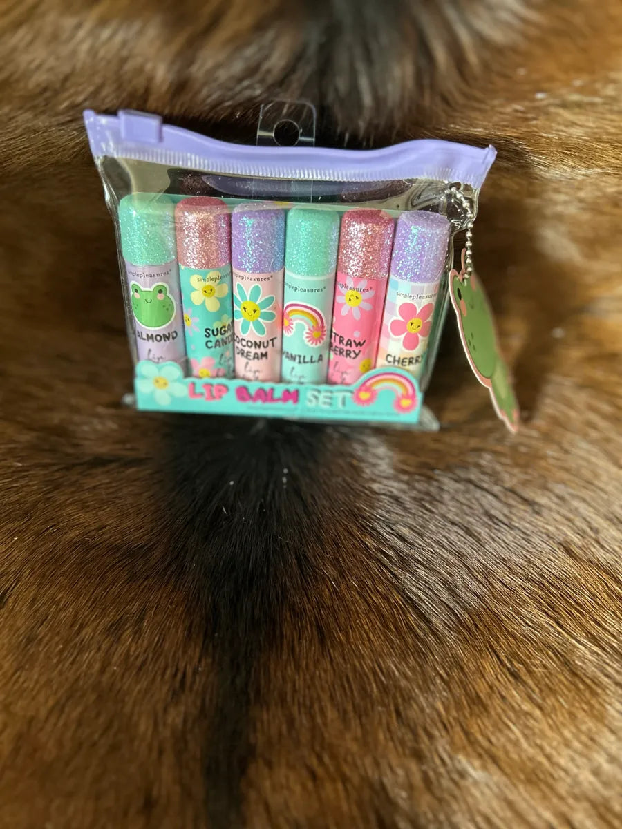Girls Lip Balm Scented Set or Six