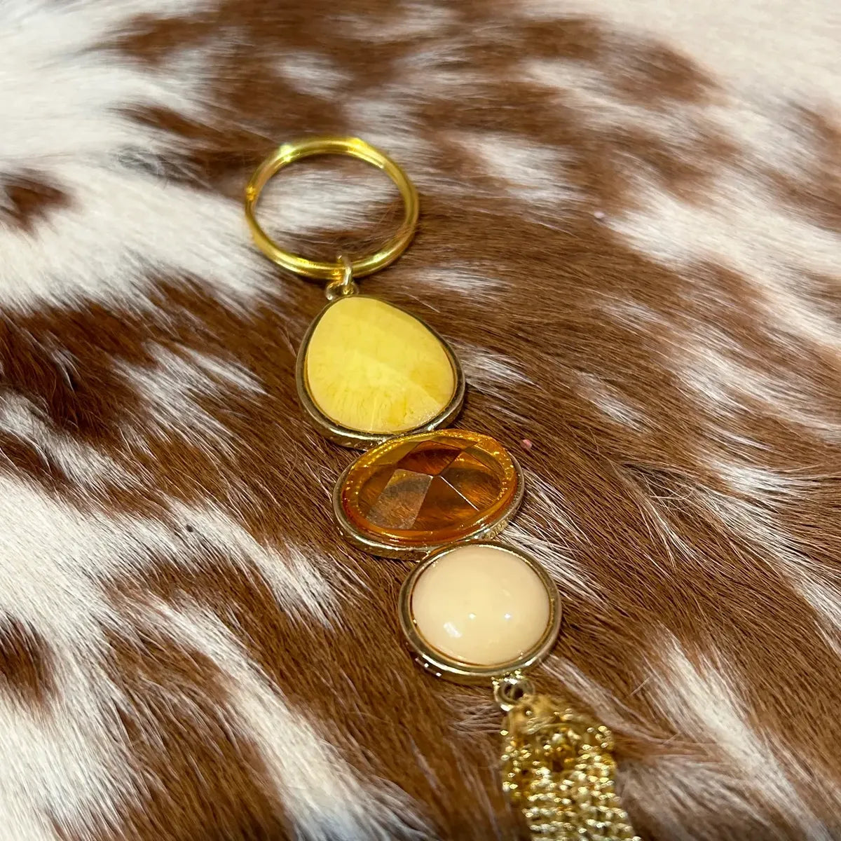 Western Three Stones Charms Keychain