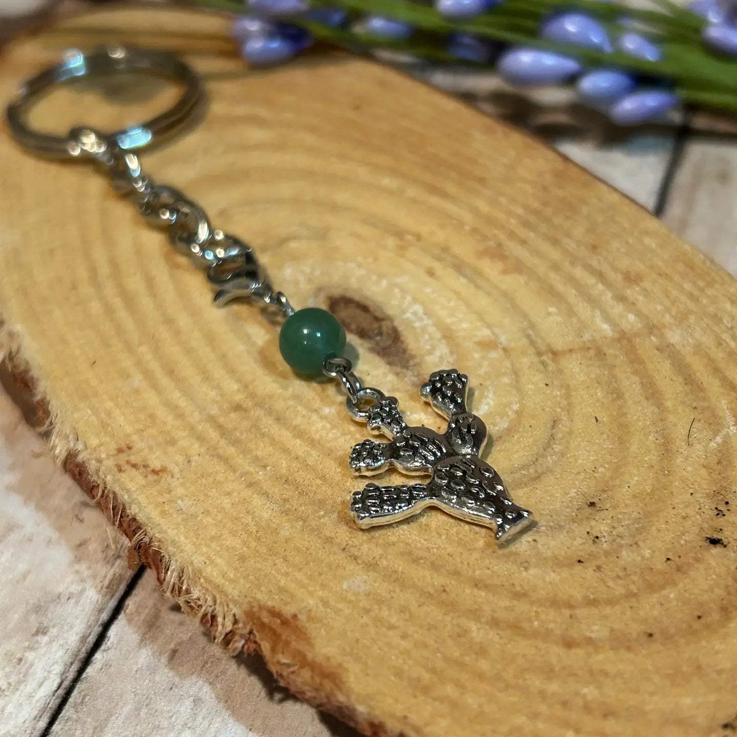 Beads and Cactus Keychains