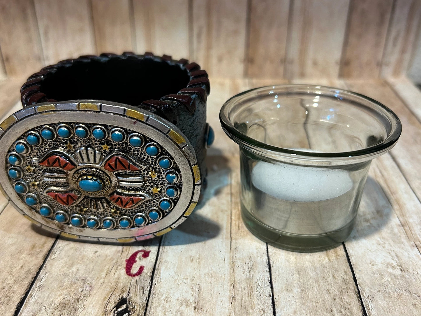 Western Buckle Tea Light Candle Holders