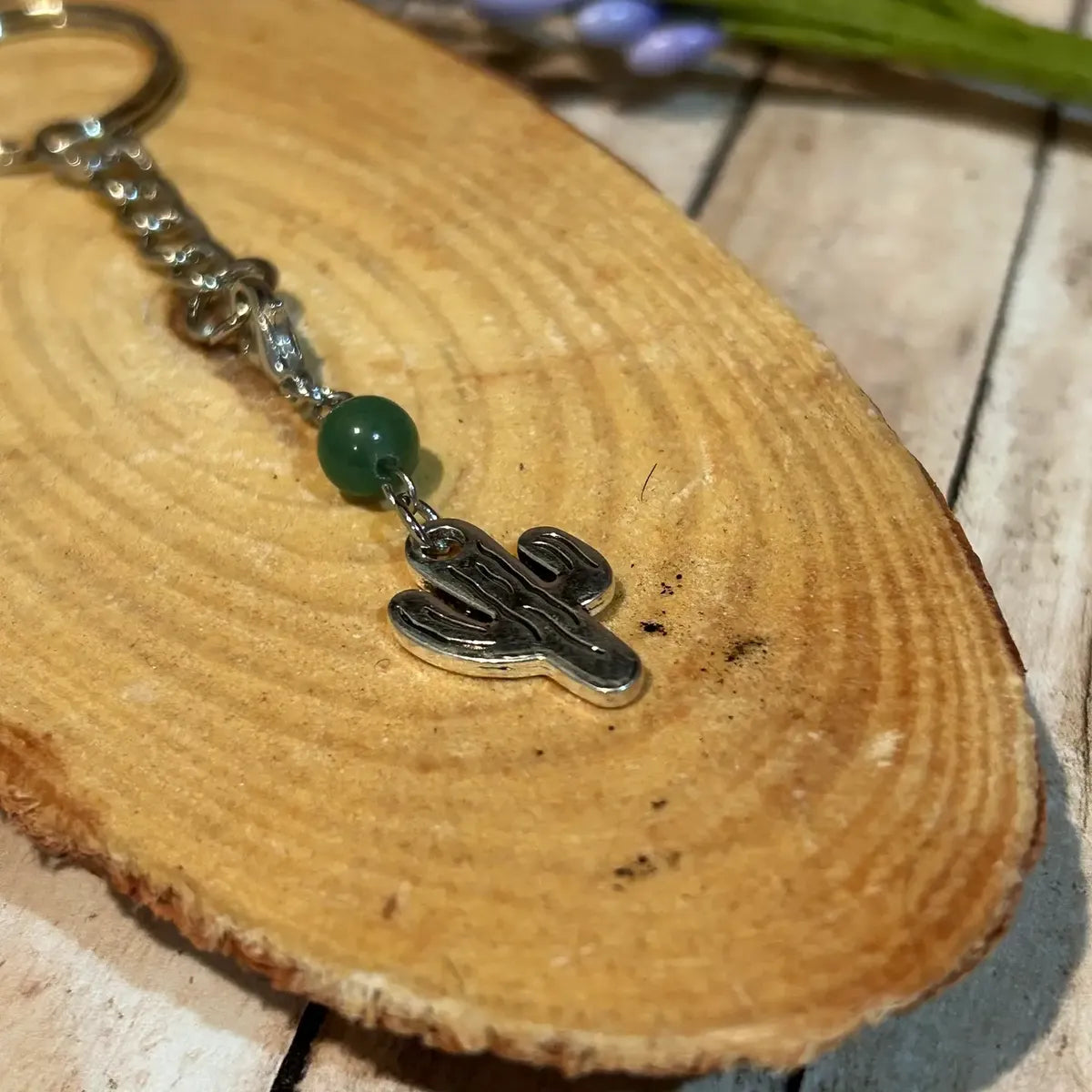 Beads and Cactus Keychains