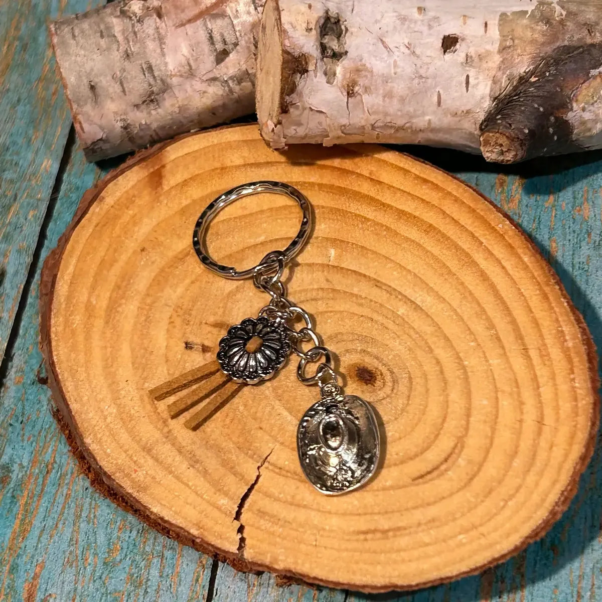 Western Cowboy Hat Keychain