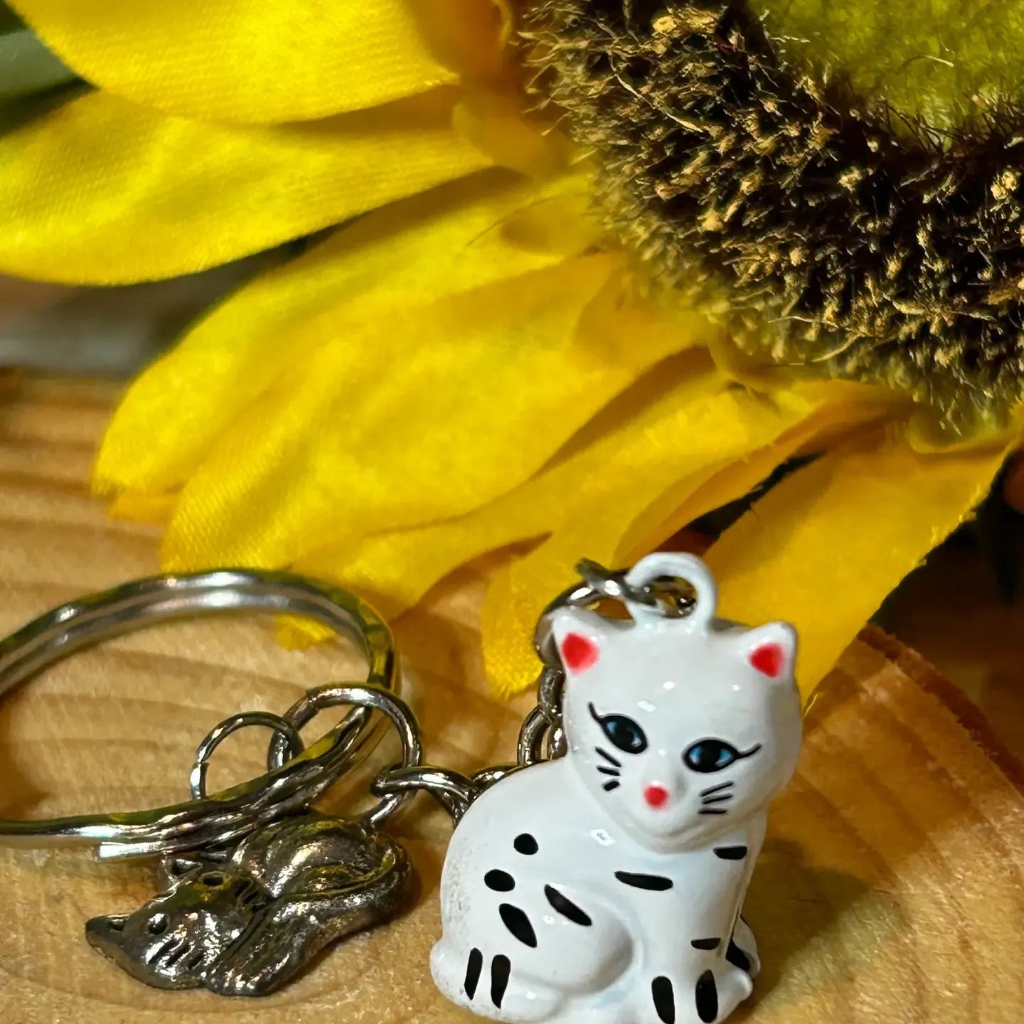Children Kitten Keychain for Back-Packs or Keys