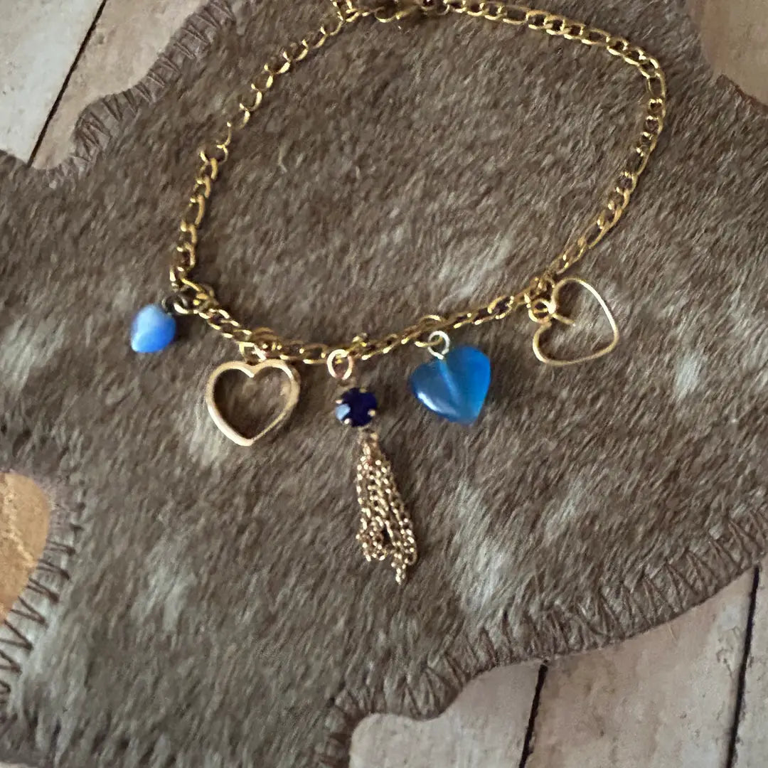 Heart Design Country Bracelet Assorted Heart Style Charms